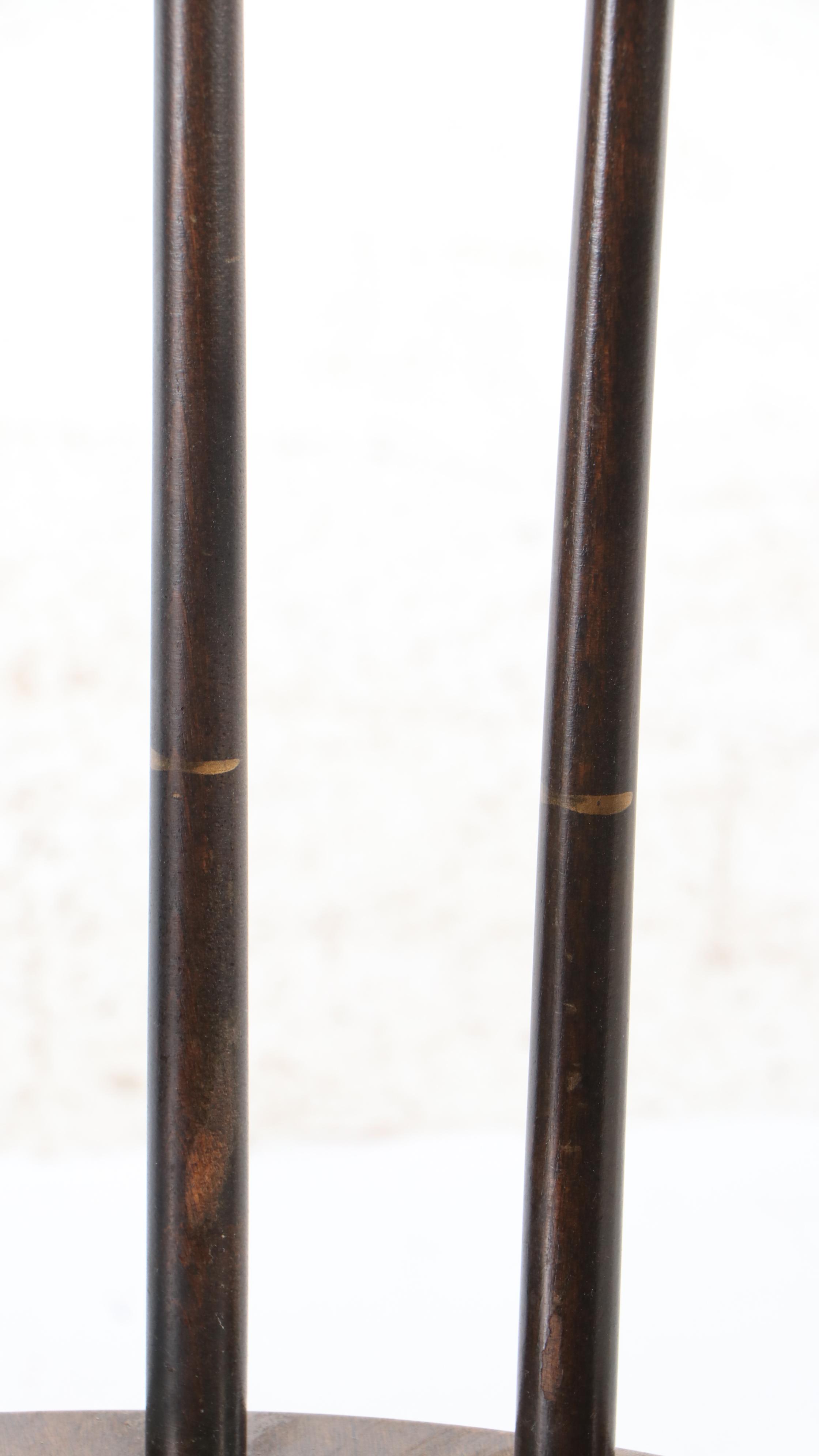 S. Bent & Bros. Federal Style Stencil-Decorated Spindle-Back Rocking Chair