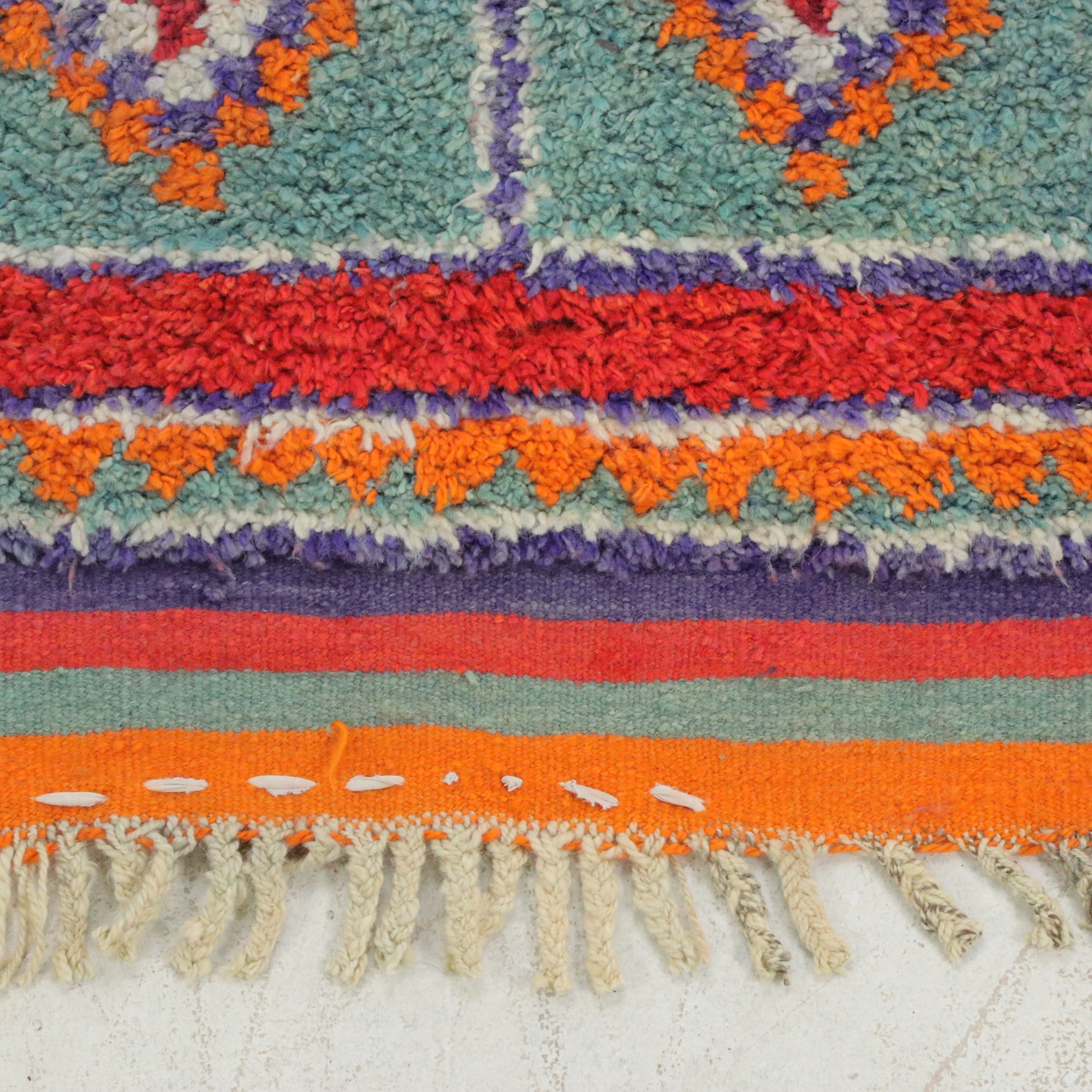 3'6 x 12'6 Hand-Knotted Moroccan Berber Long Rug