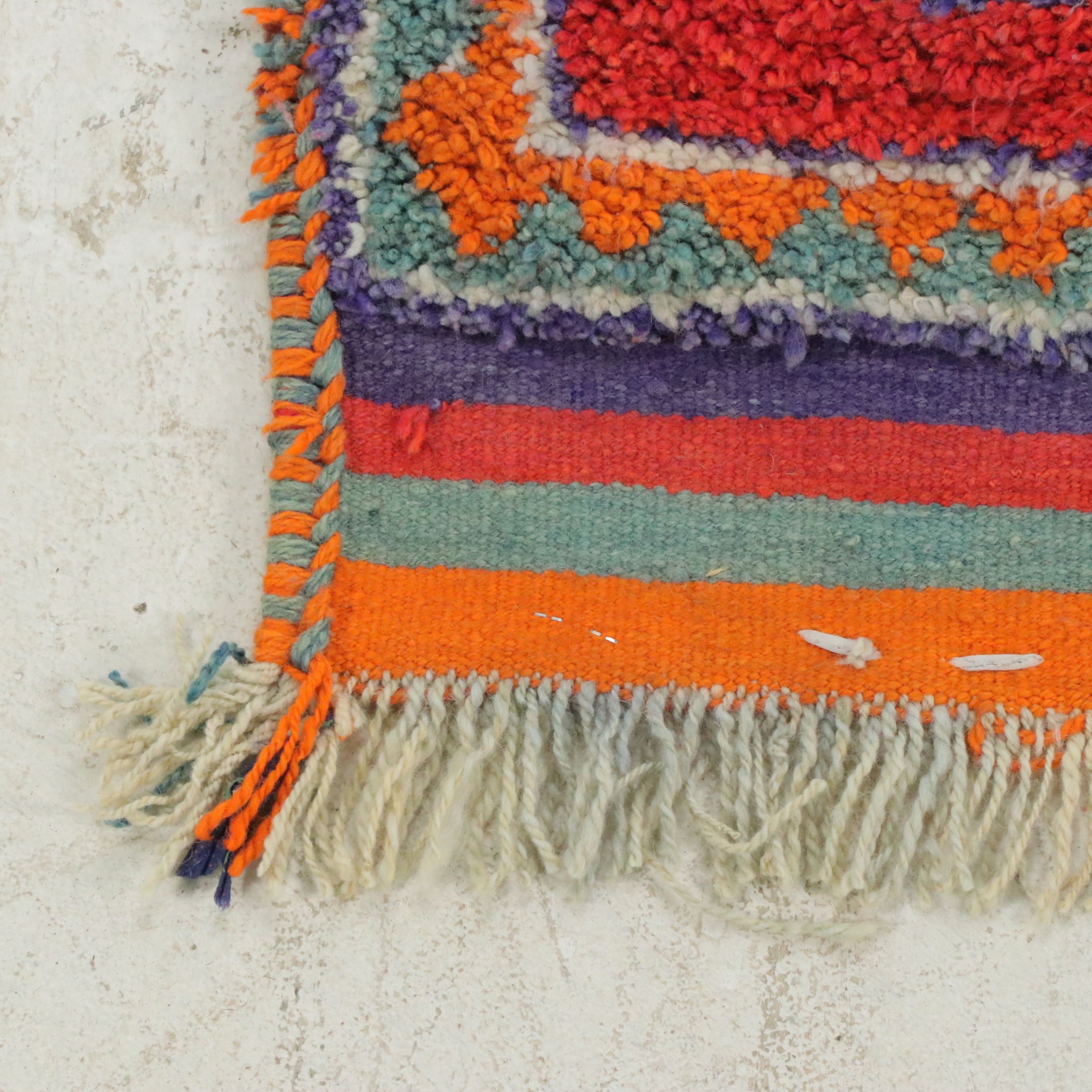 3'6 x 12'6 Hand-Knotted Moroccan Berber Long Rug