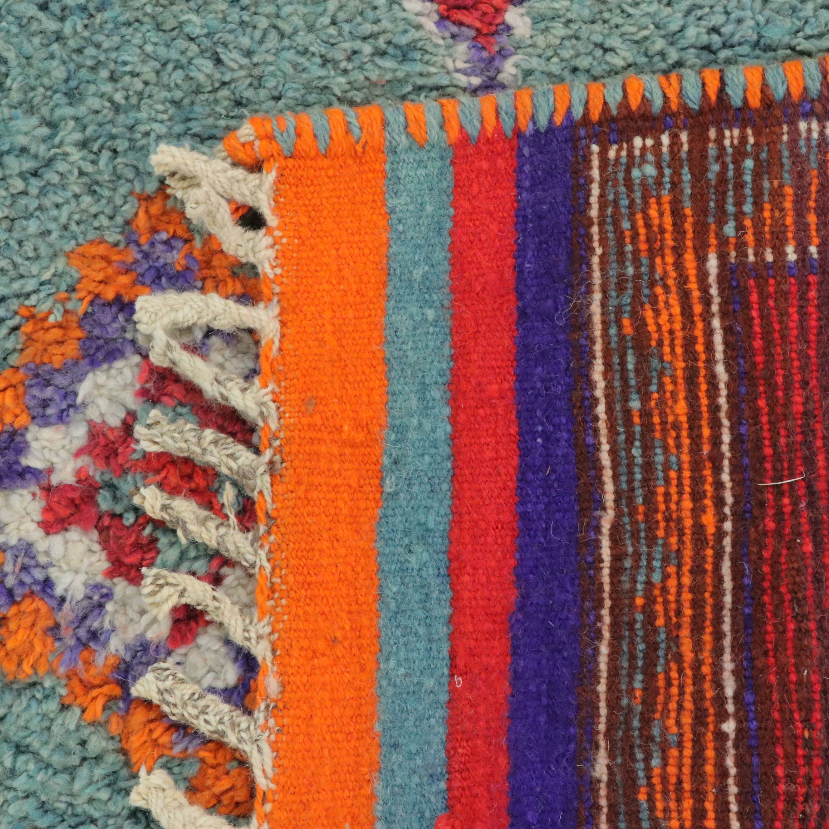 3'6 x 12'6 Hand-Knotted Moroccan Berber Long Rug