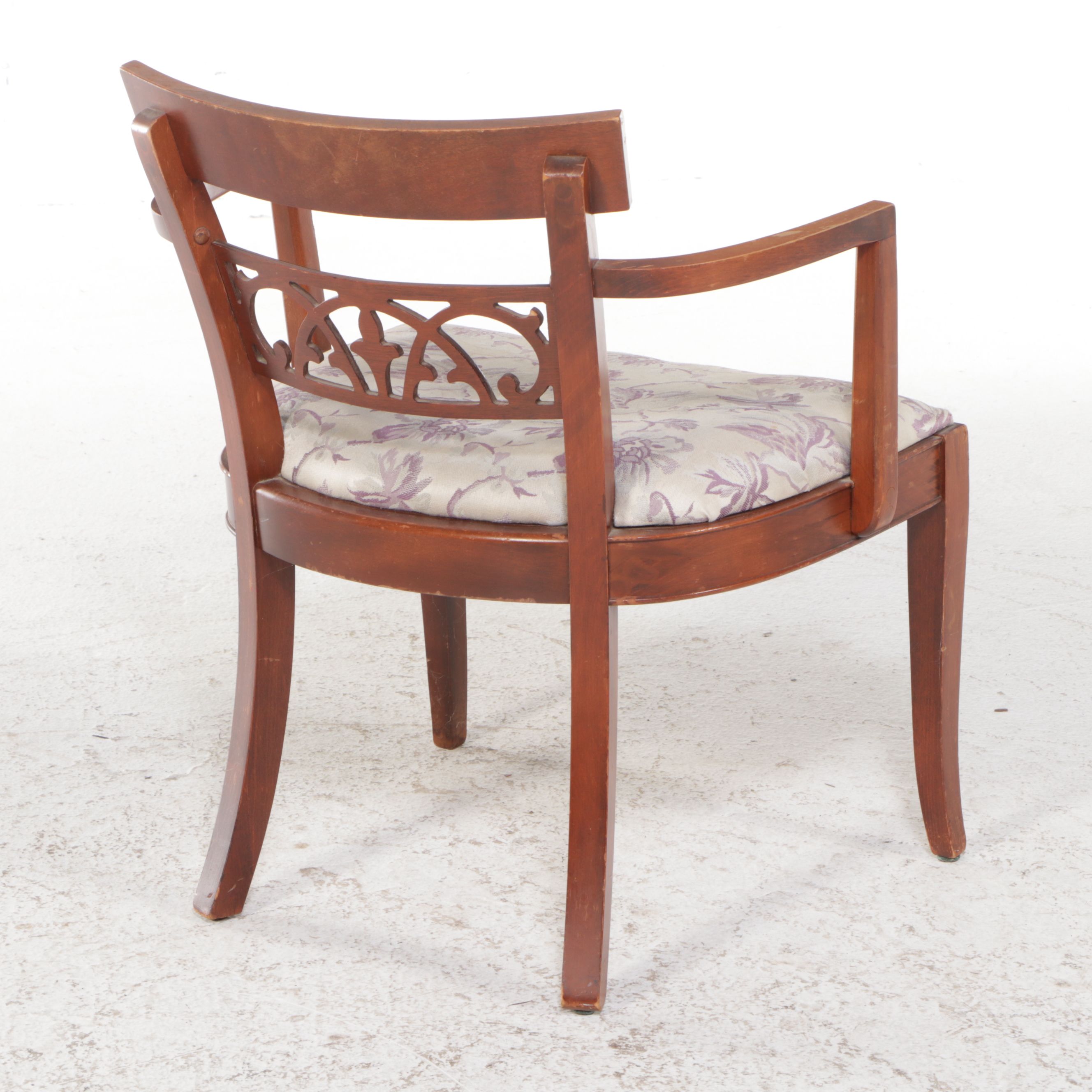 Regency Style Mahogany Fauteuil