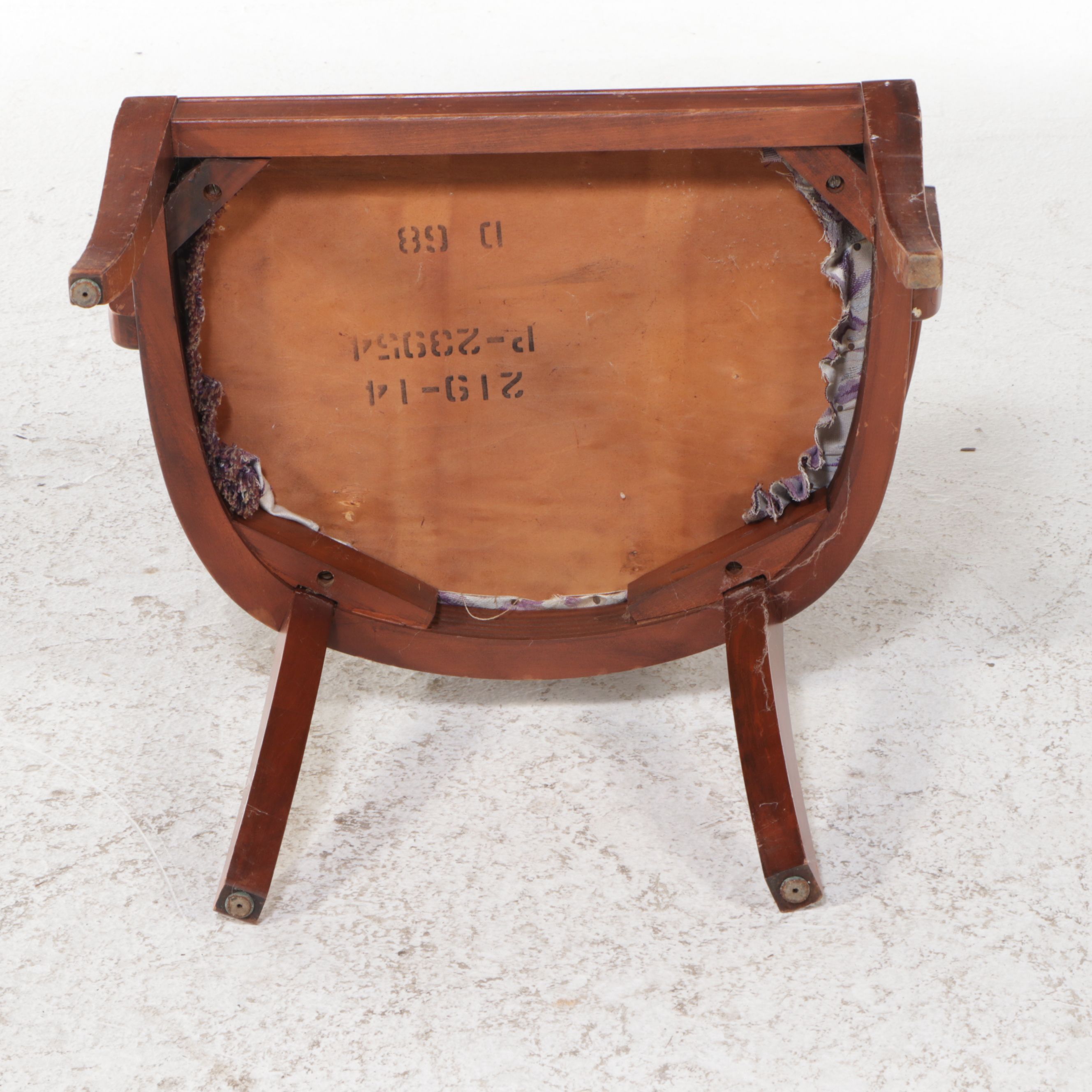 Regency Style Mahogany Fauteuil