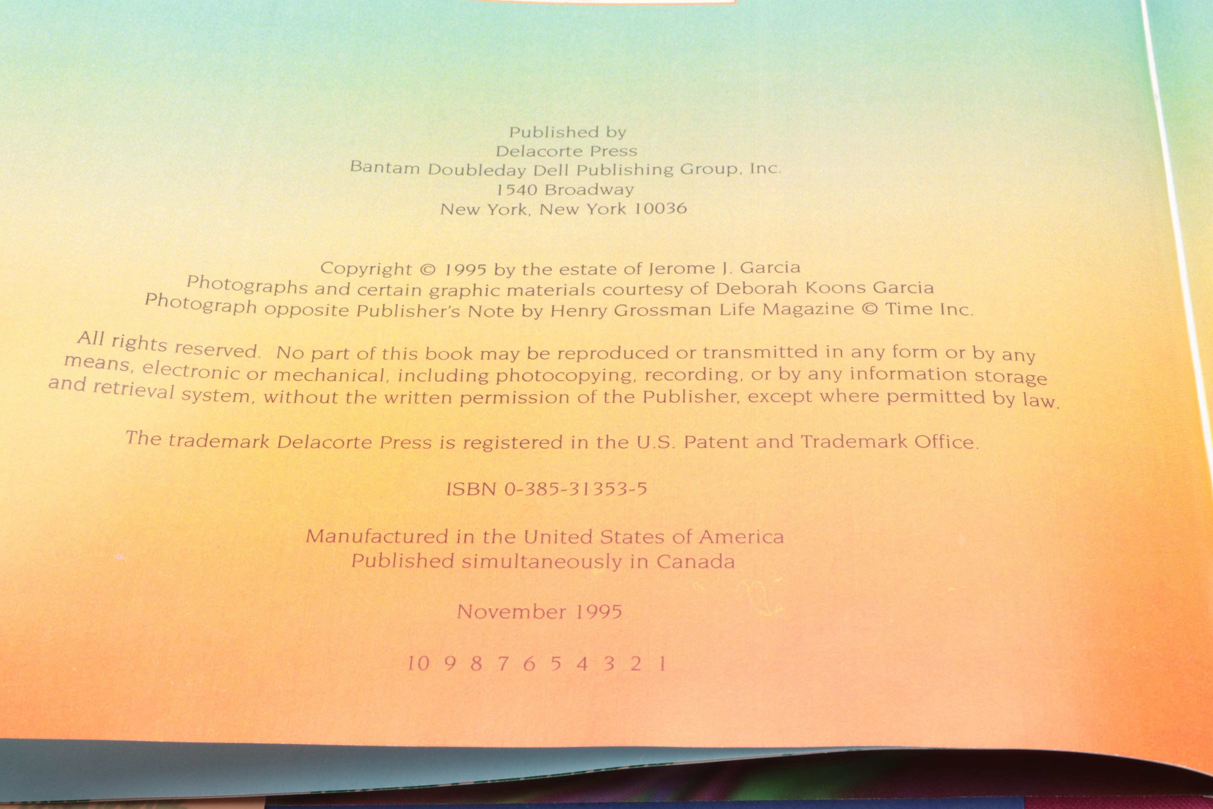 First Printing "Harrington Street" by Jerry Garcia, 1995