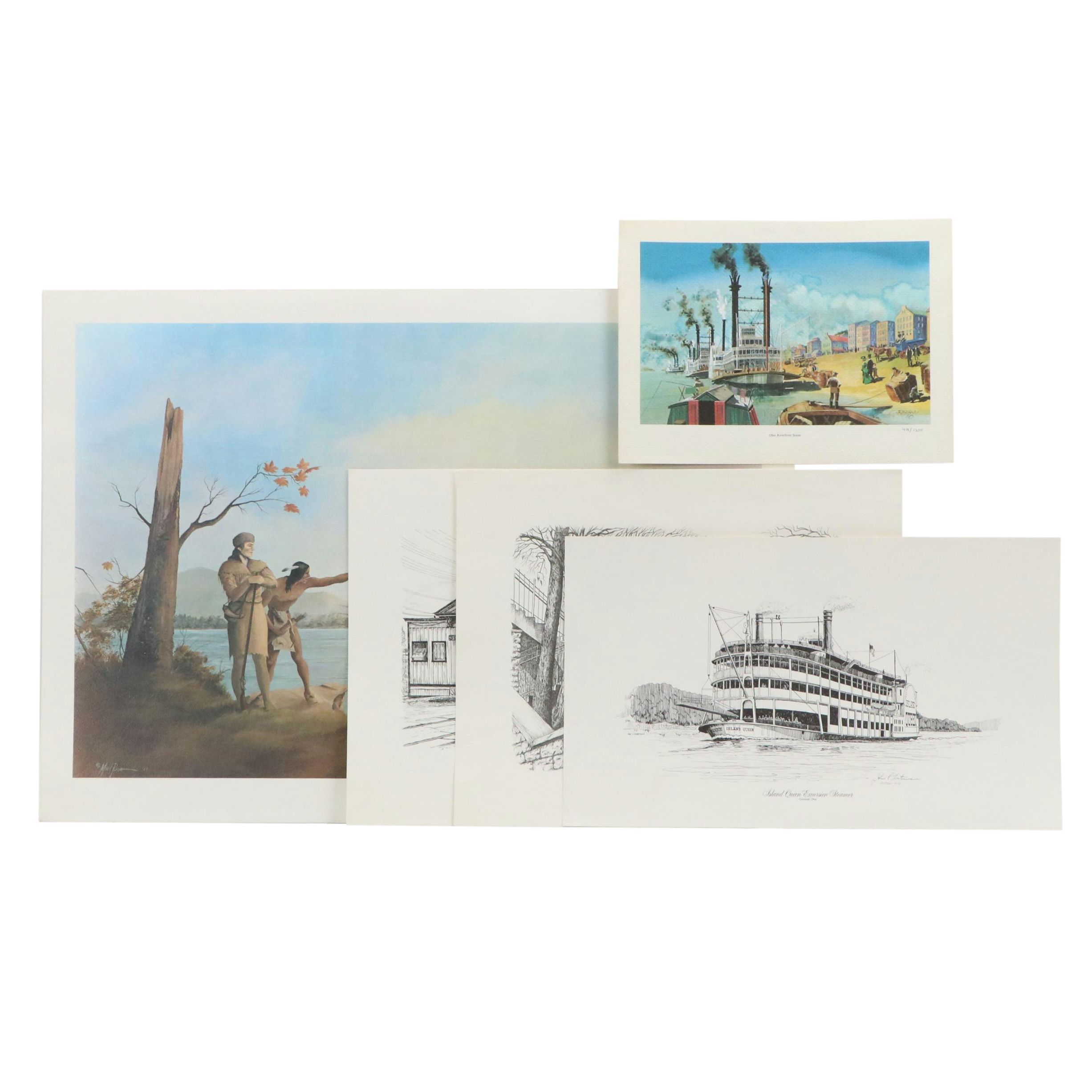 Collection of Cincinnati-Themed Photomechanical Prints, Circa 1970