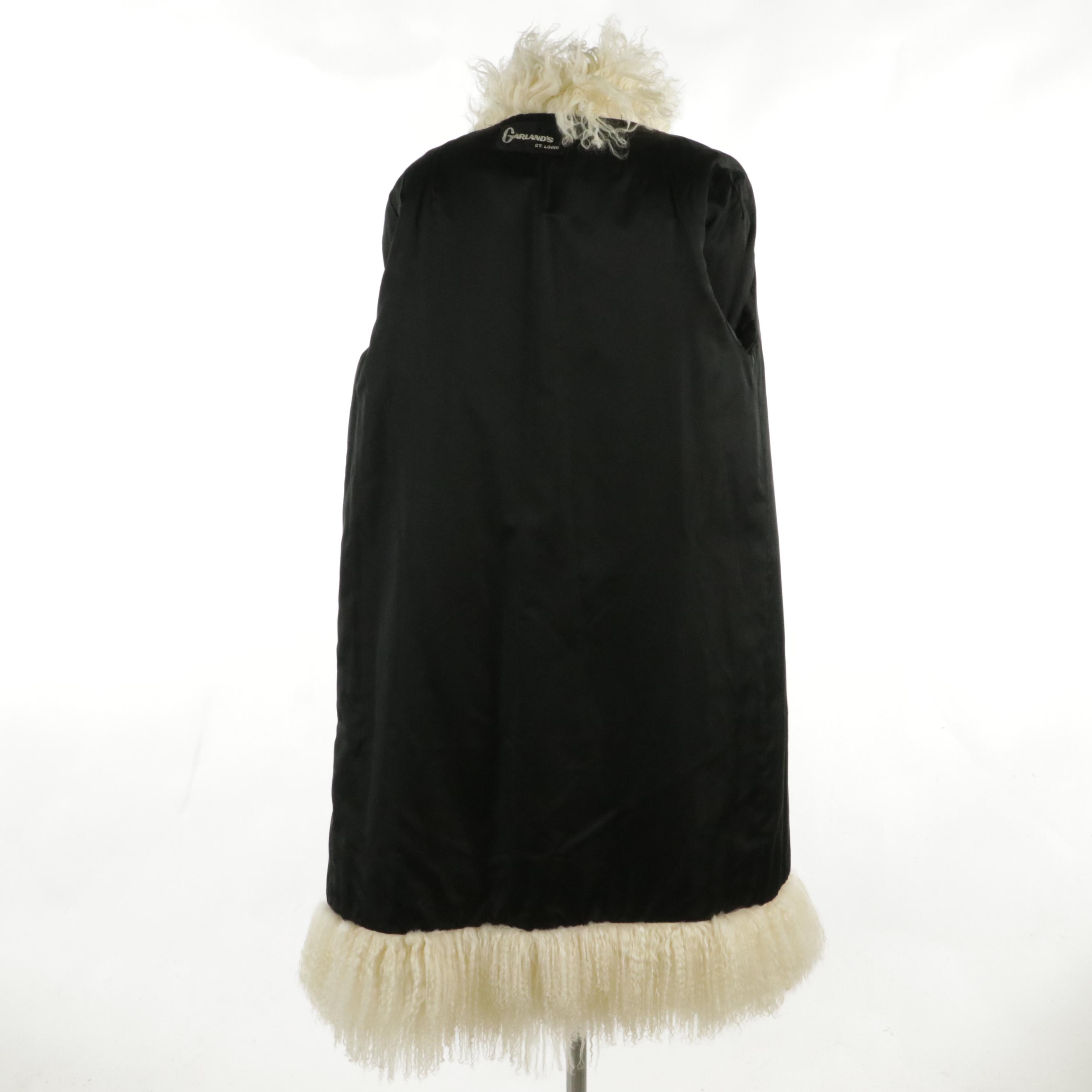 Mongolian Lamb Fur Stroller Coat and Hat by Harry Richer Furs, circa 1970