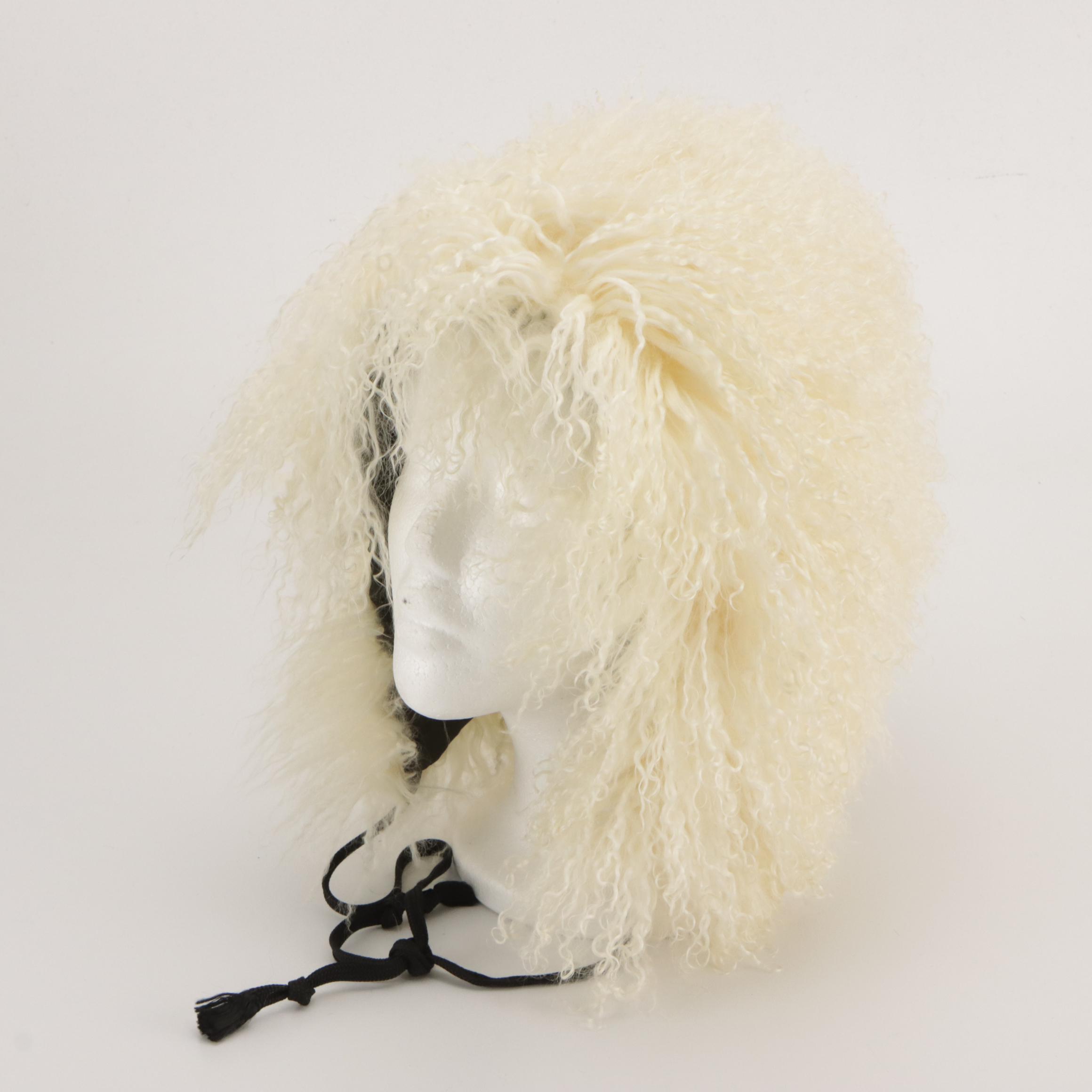Mongolian Lamb Fur Stroller Coat and Hat by Harry Richer Furs, circa 1970