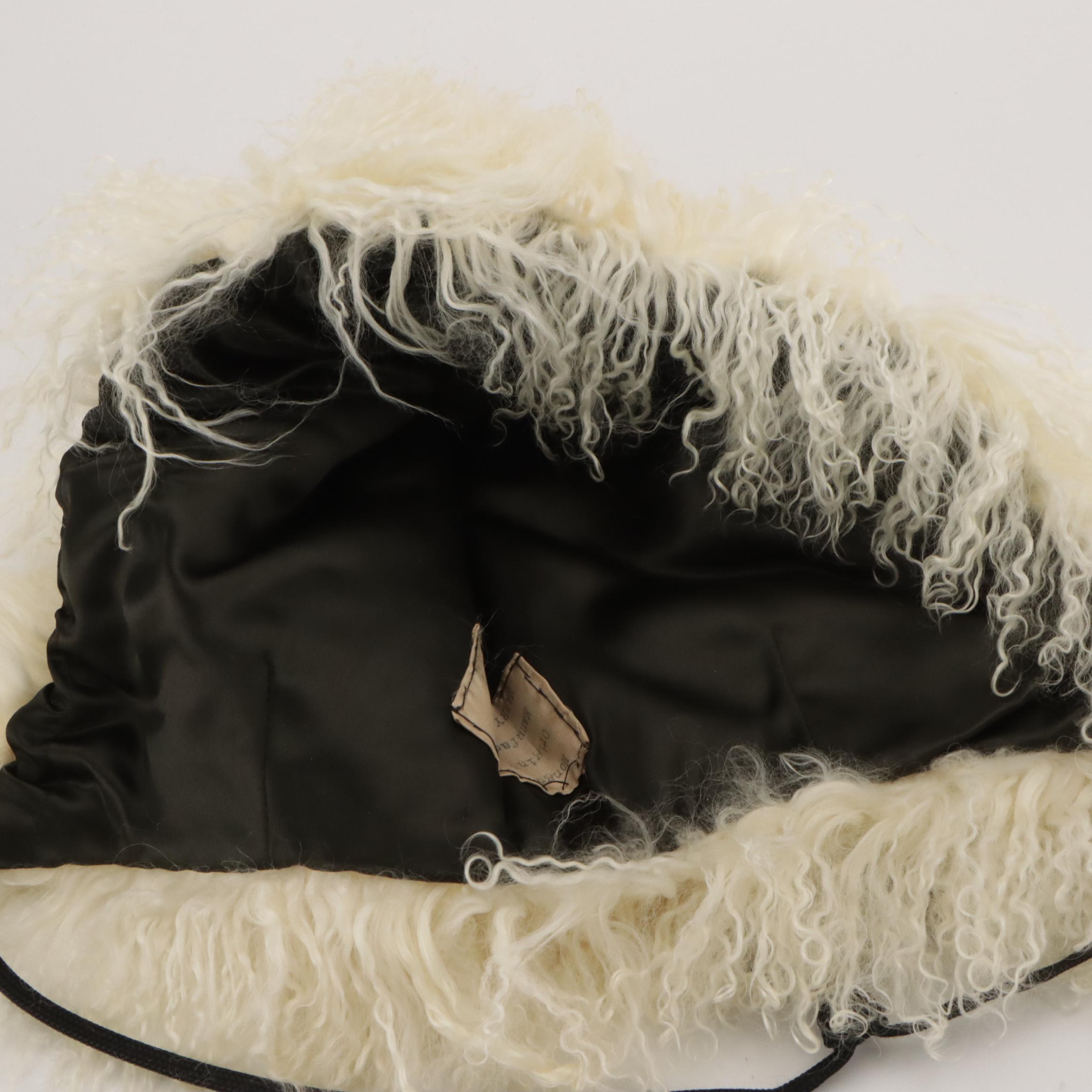 Mongolian Lamb Fur Stroller Coat and Hat by Harry Richer Furs, circa 1970