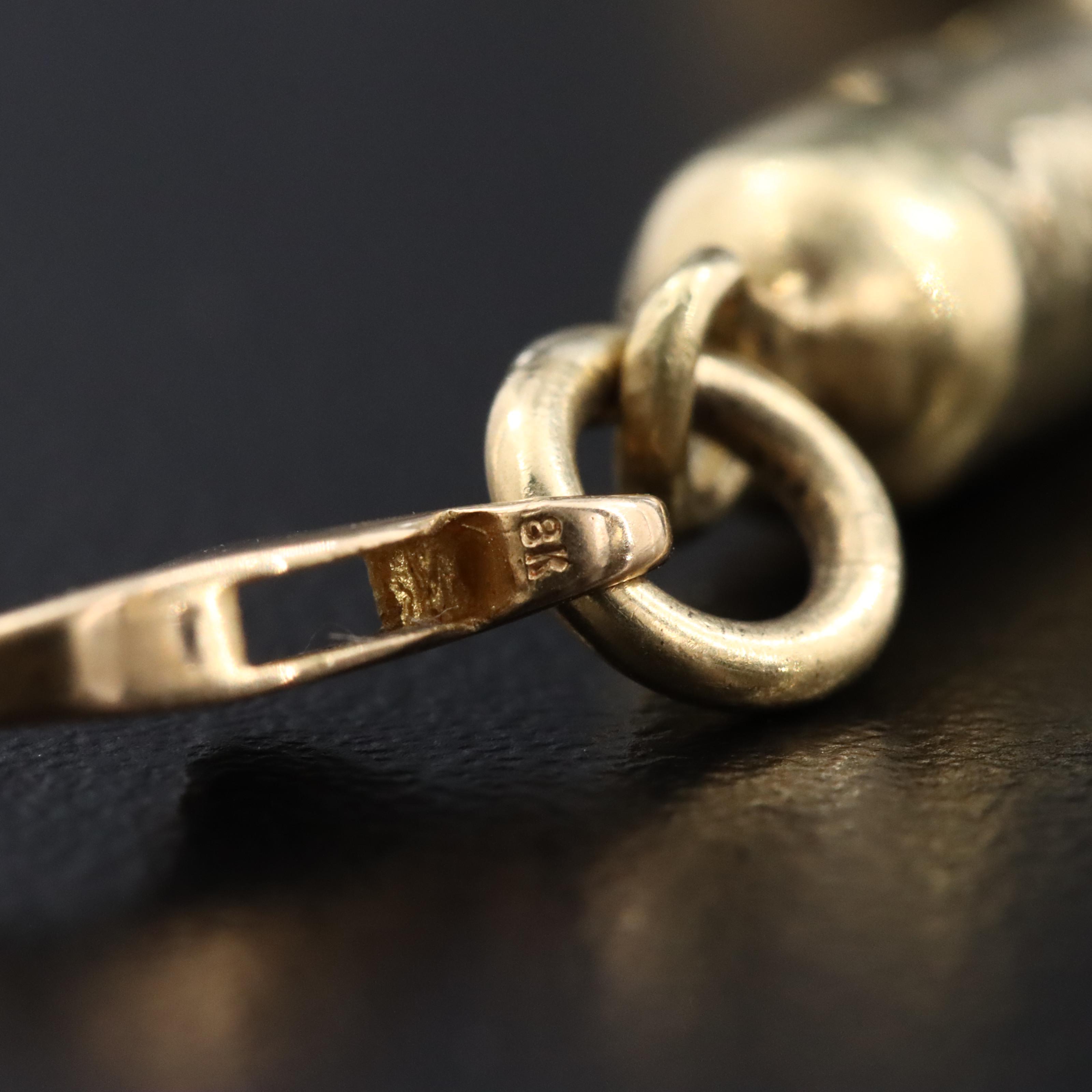 18K Pill Capsule Link Bracelet with Sterling Addiction Themed Charms