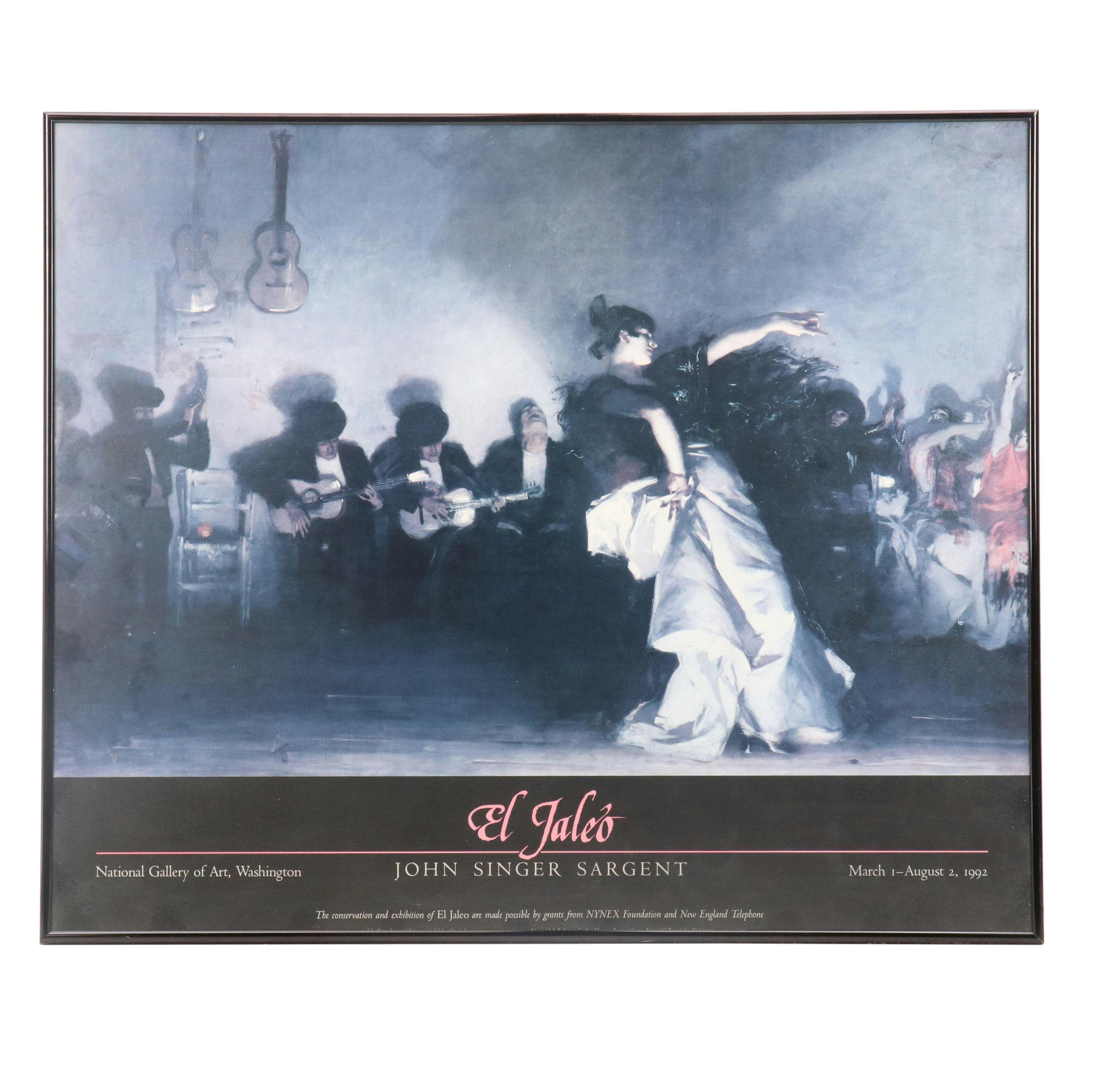 Offset Lithograph Exhibition Poster After John Singer Sargent