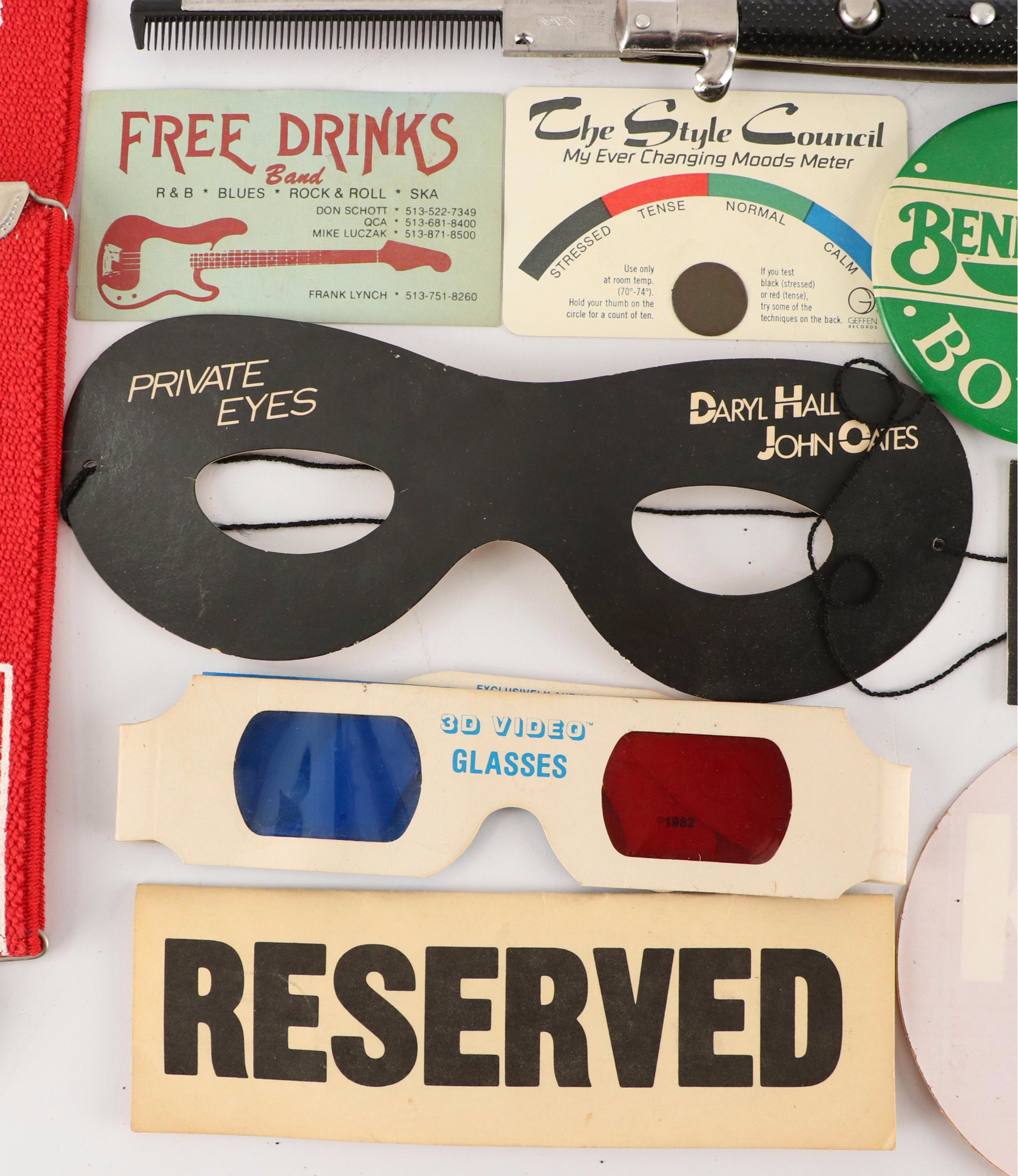 Movie and Music Themed Pins with "Mötley Crüe" Headband and More