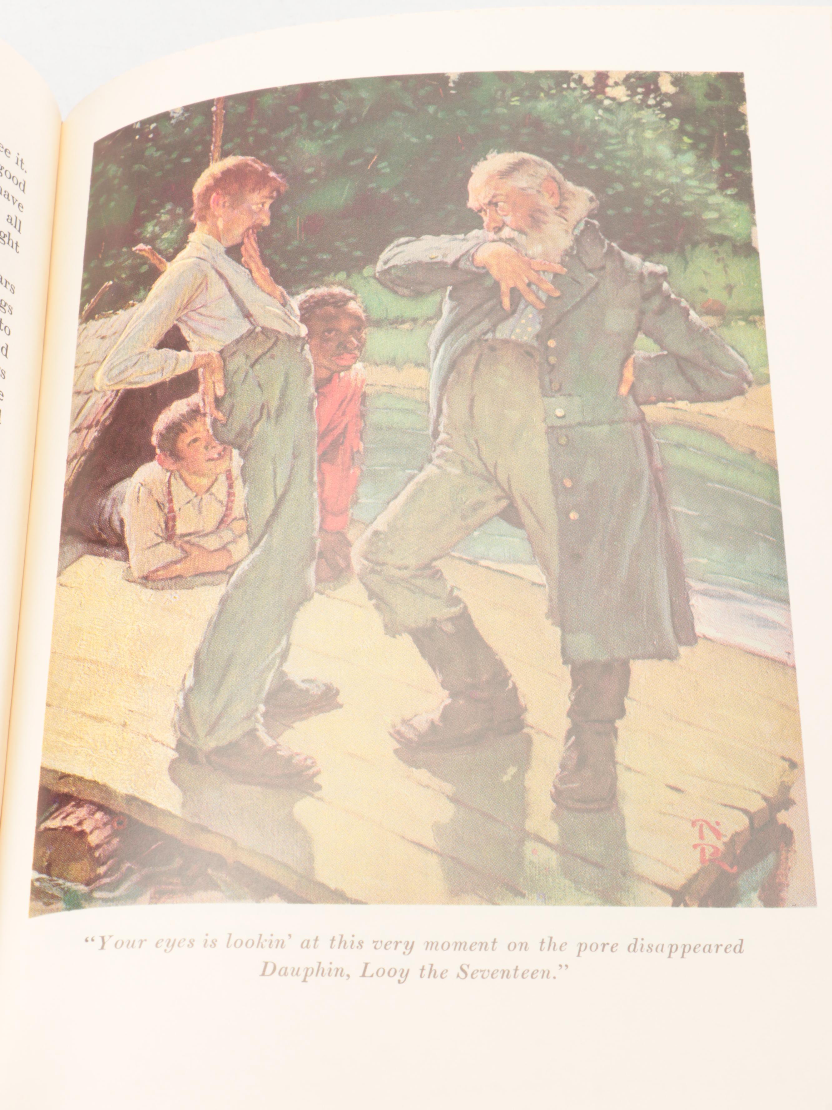 Norman Rockwell Illustrated "The Adventures of Huckleberry Finn" by Mark Twain