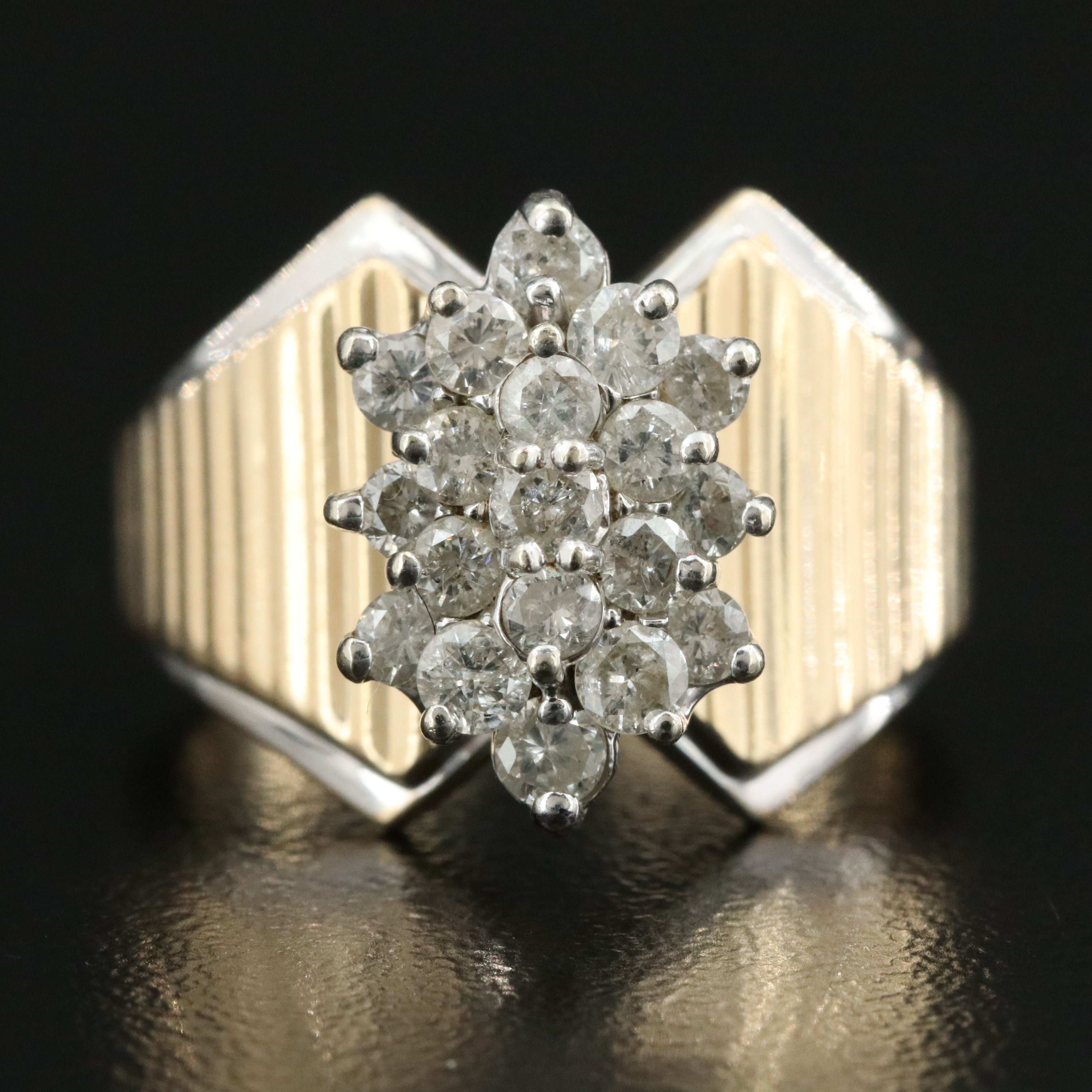 14K Two-Tone 1.00 CTW Diamond Ring