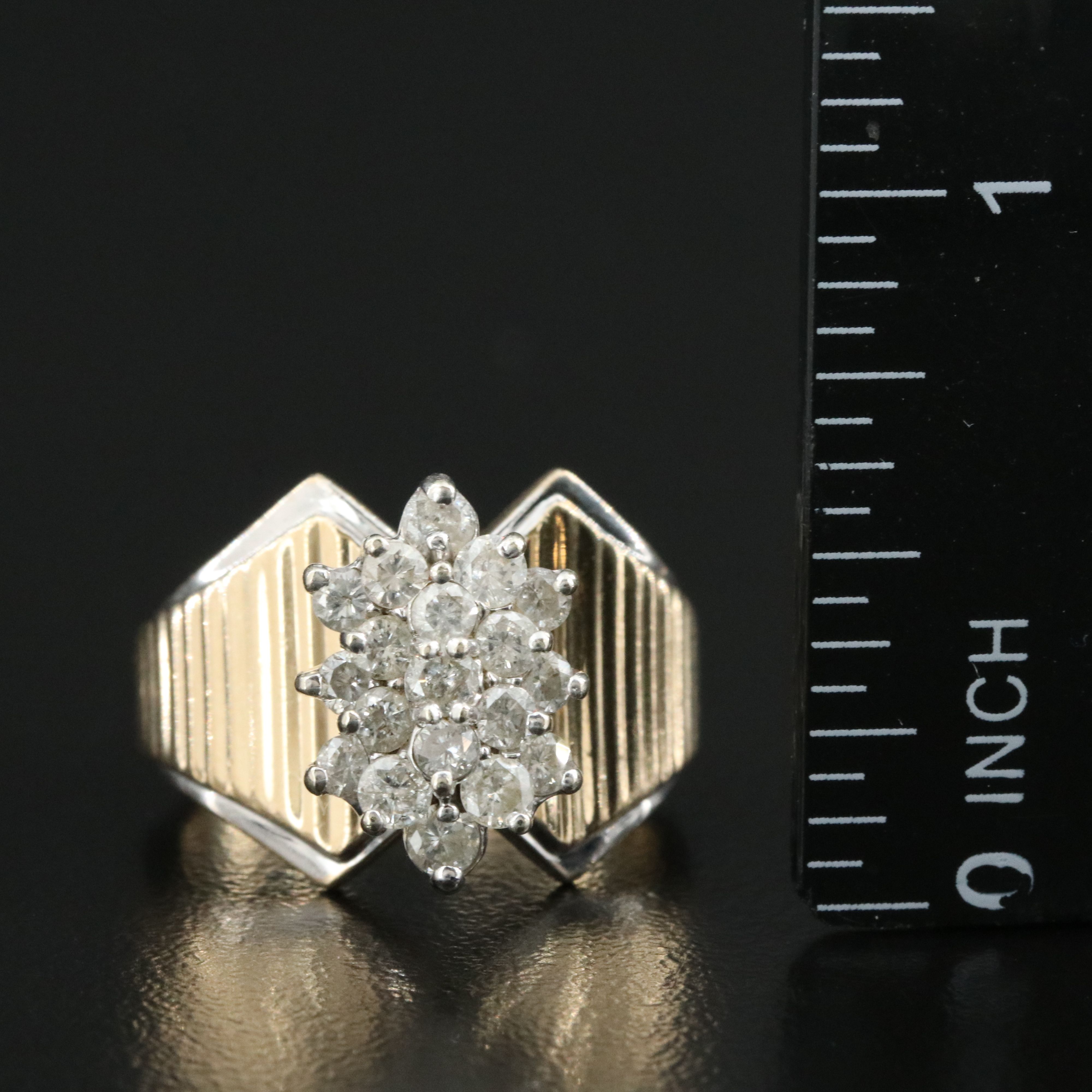 14K Two-Tone 1.00 CTW Diamond Ring