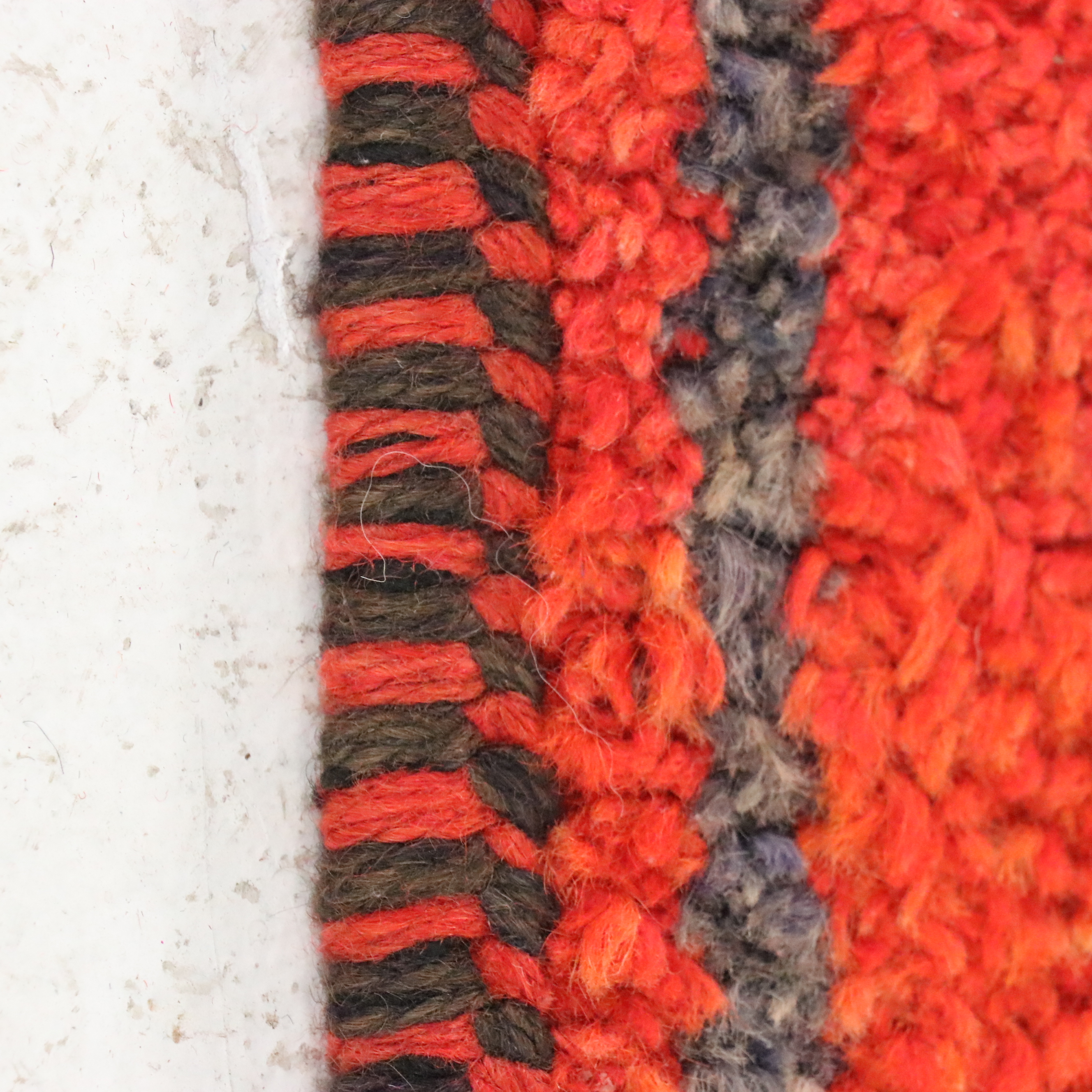 3'4 x 11'7 Hand-Knotted Moroccan Berber Carpet Runner Long Rug