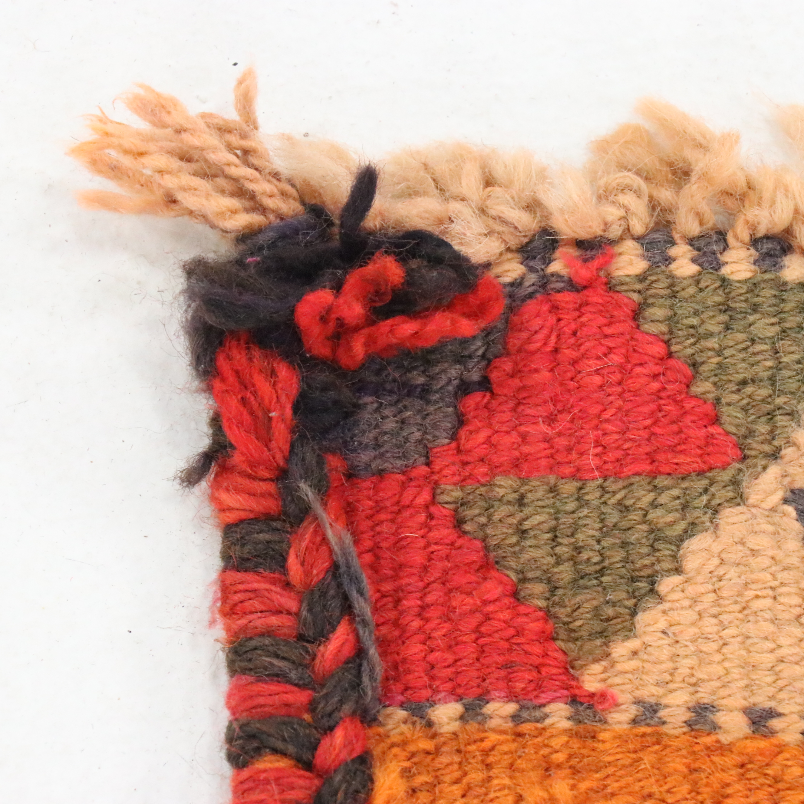 3'4 x 11'7 Hand-Knotted Moroccan Berber Carpet Runner Long Rug