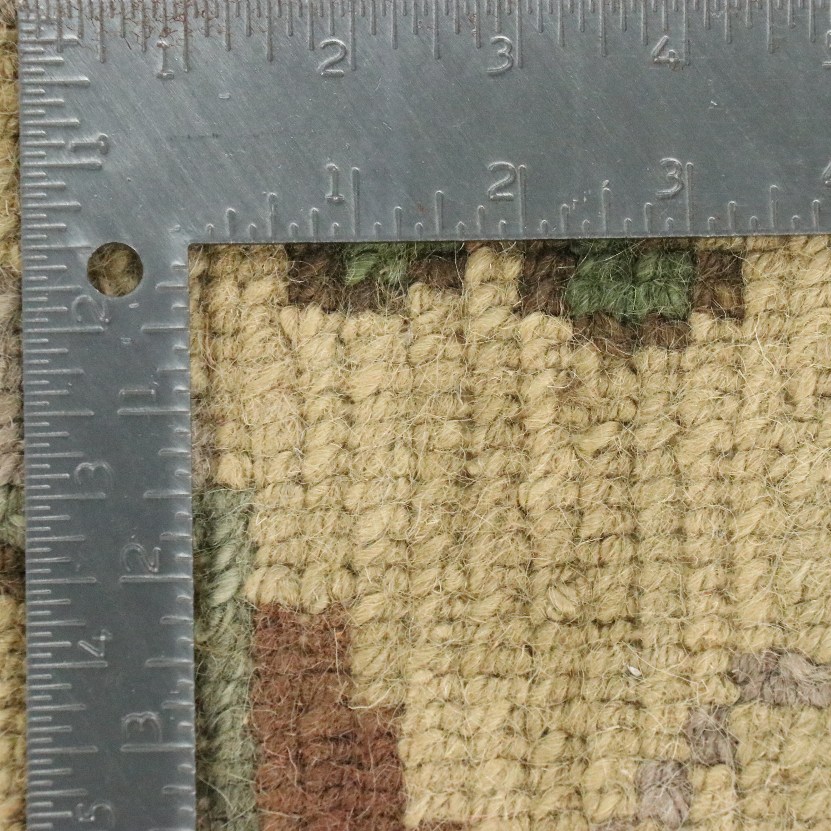 4' x 6'1 Hand-Knotted Nepali Vine Motif Area Rug