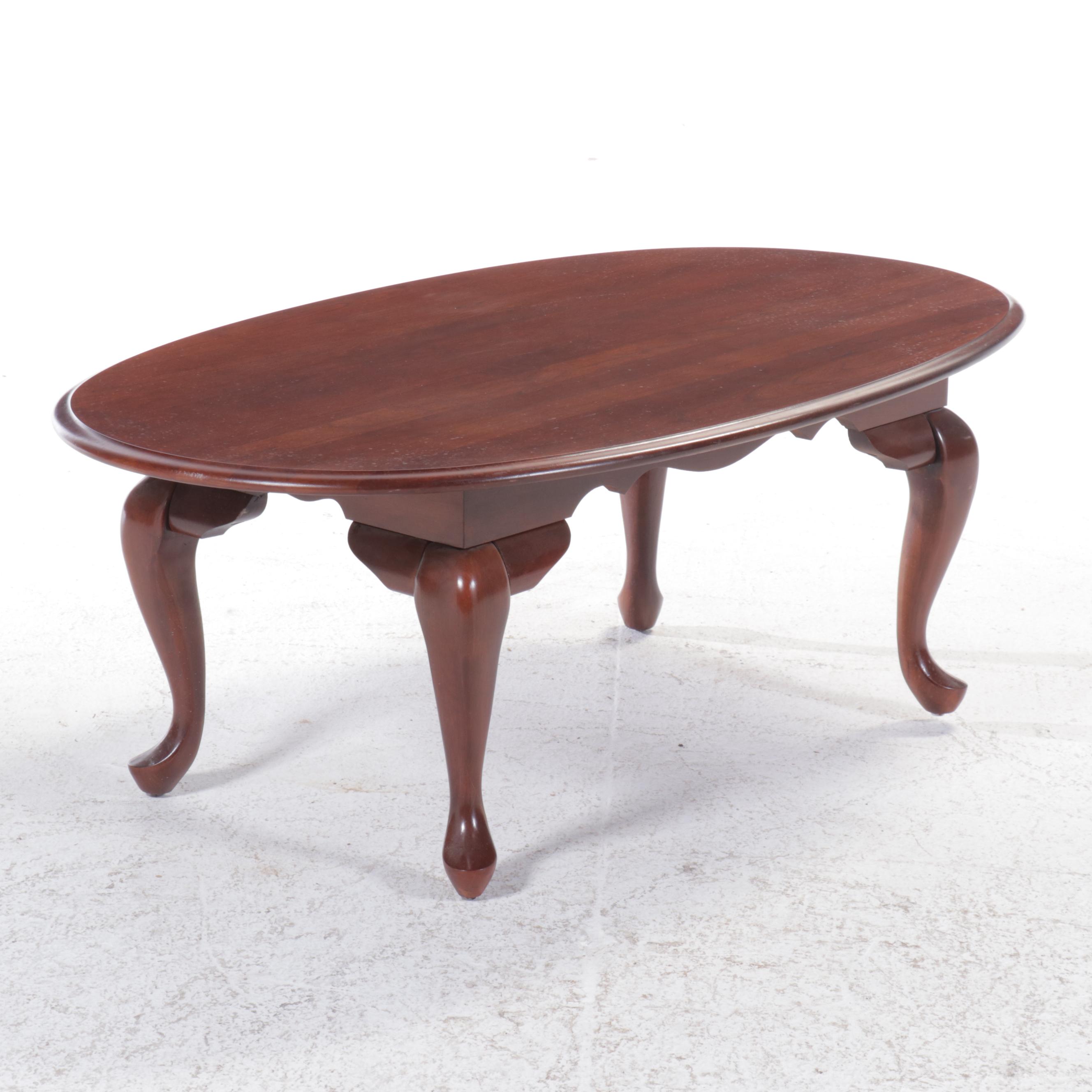 Queen Anne Style Mahogany Coffee Table