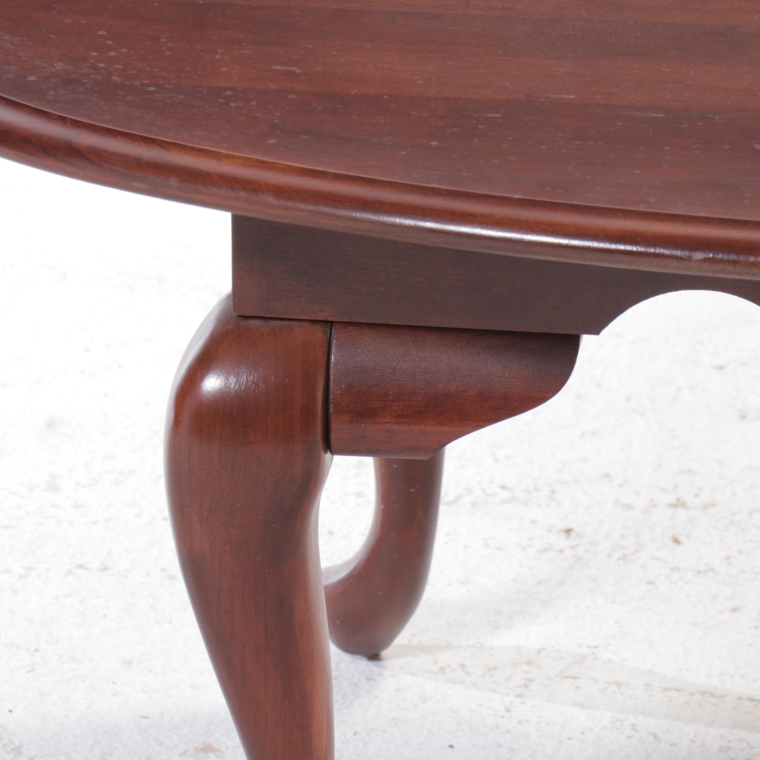 Queen Anne Style Mahogany Coffee Table