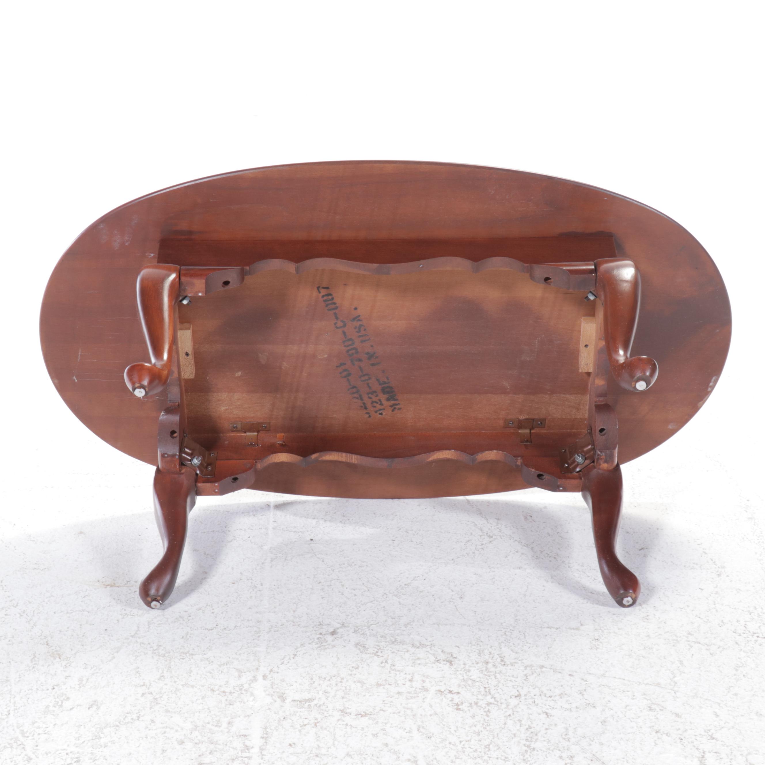 Queen Anne Style Mahogany Coffee Table