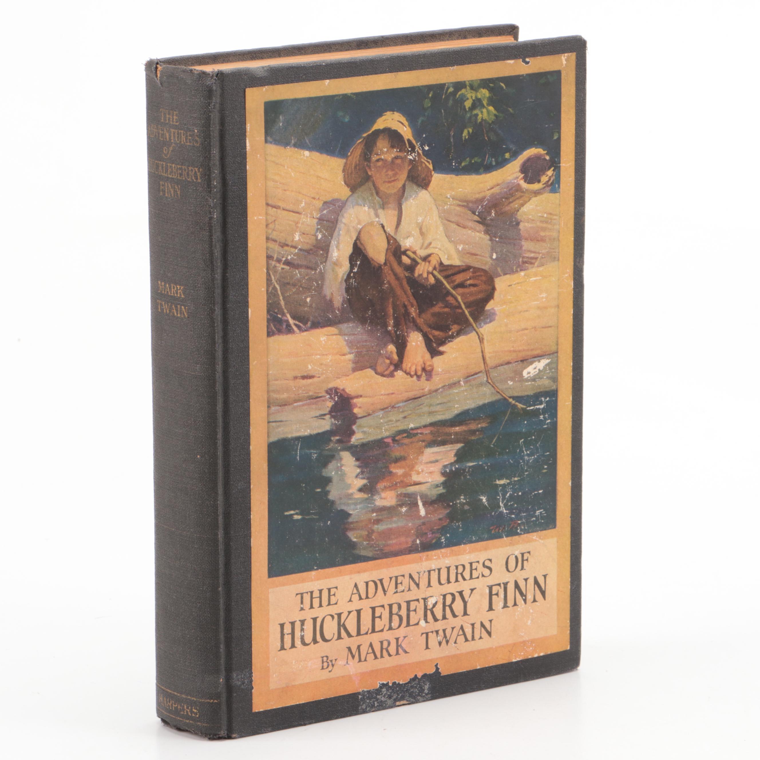 Worth Brehm Illustrated "The Adventures of Huckleberry Finn" by Mark Twain, 1937