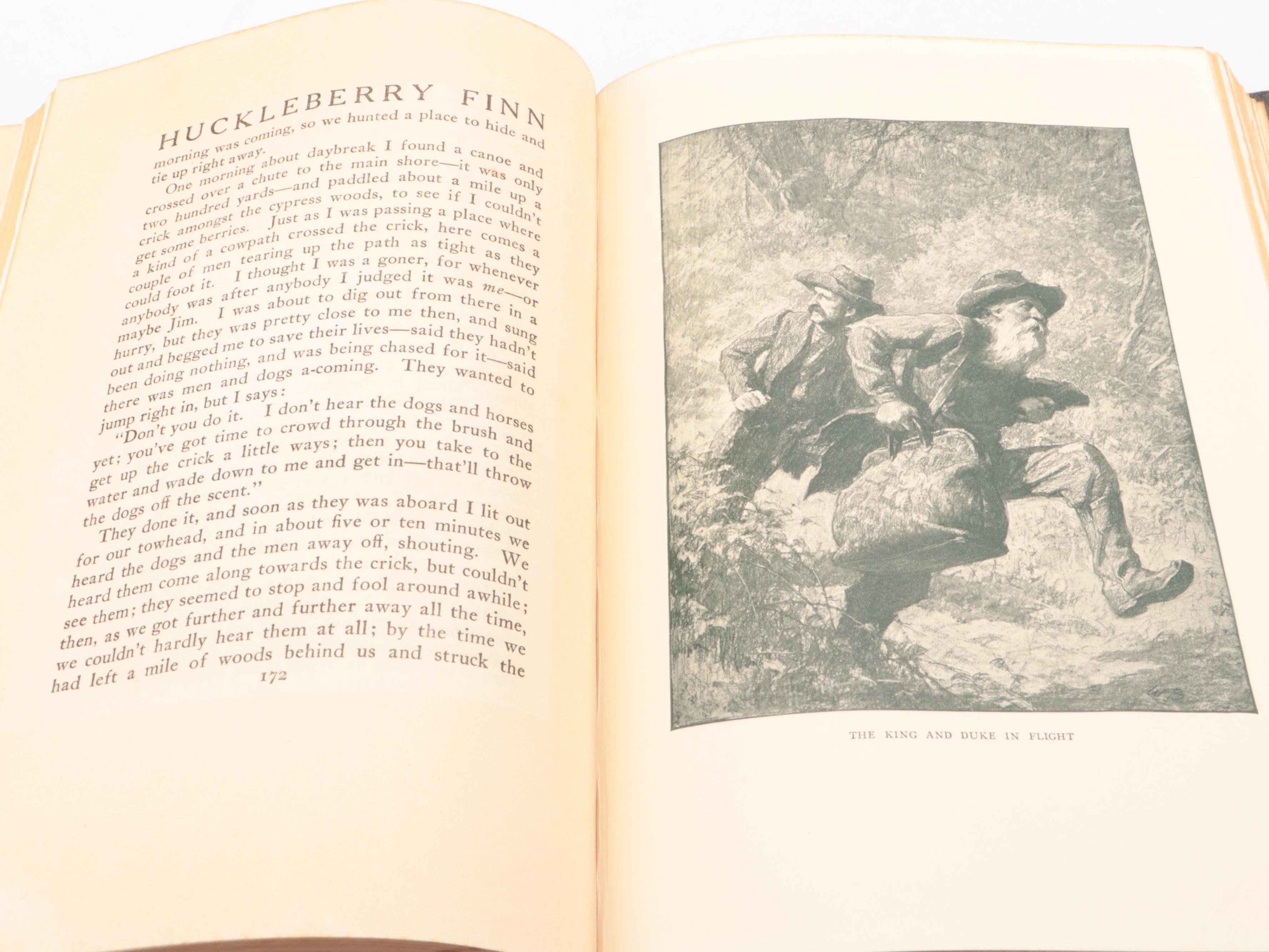 Worth Brehm Illustrated "The Adventures of Huckleberry Finn" by Mark Twain, 1937