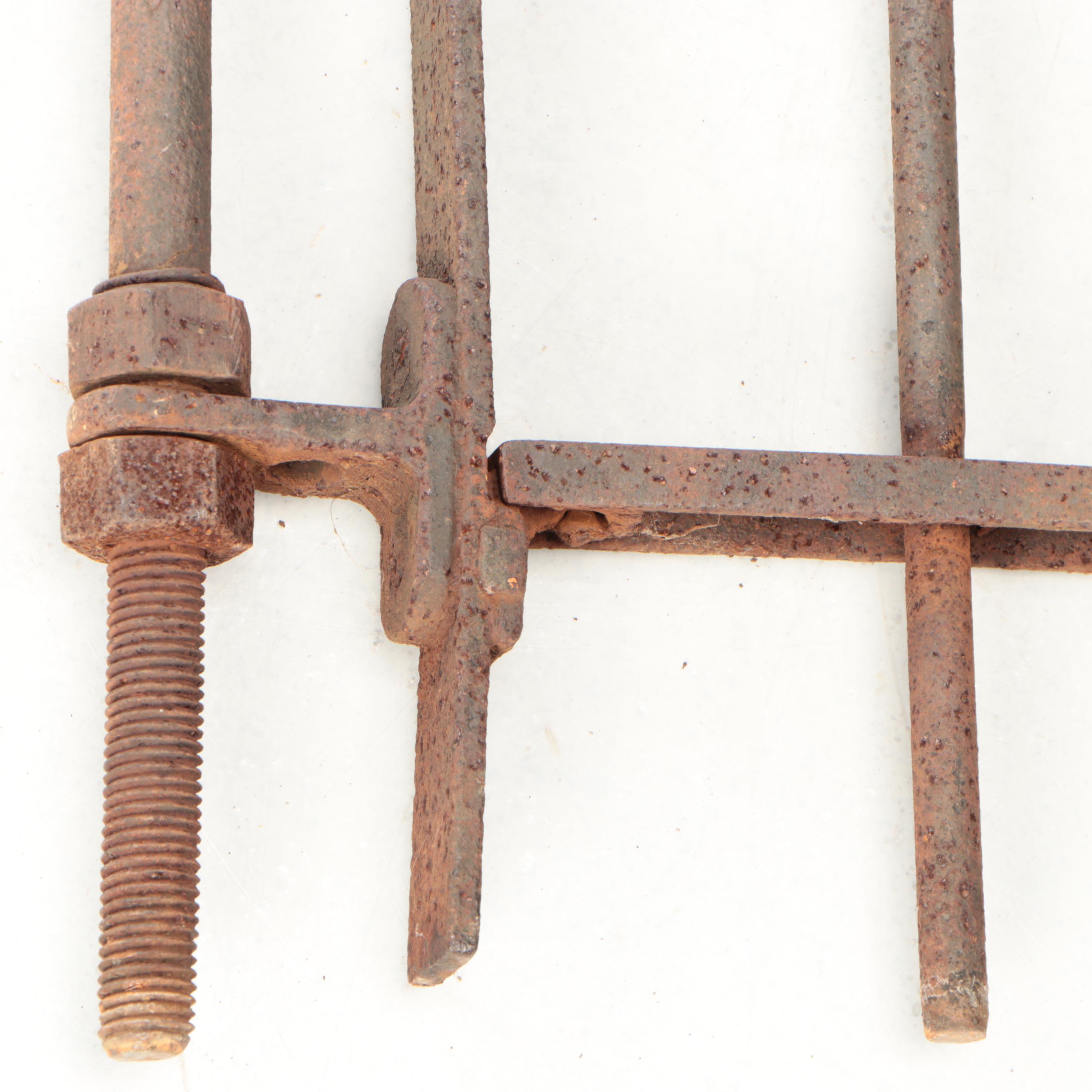 Cincinnati Stewart Ironworks Cast Iron Gate, Late 19th/Early 20th Century