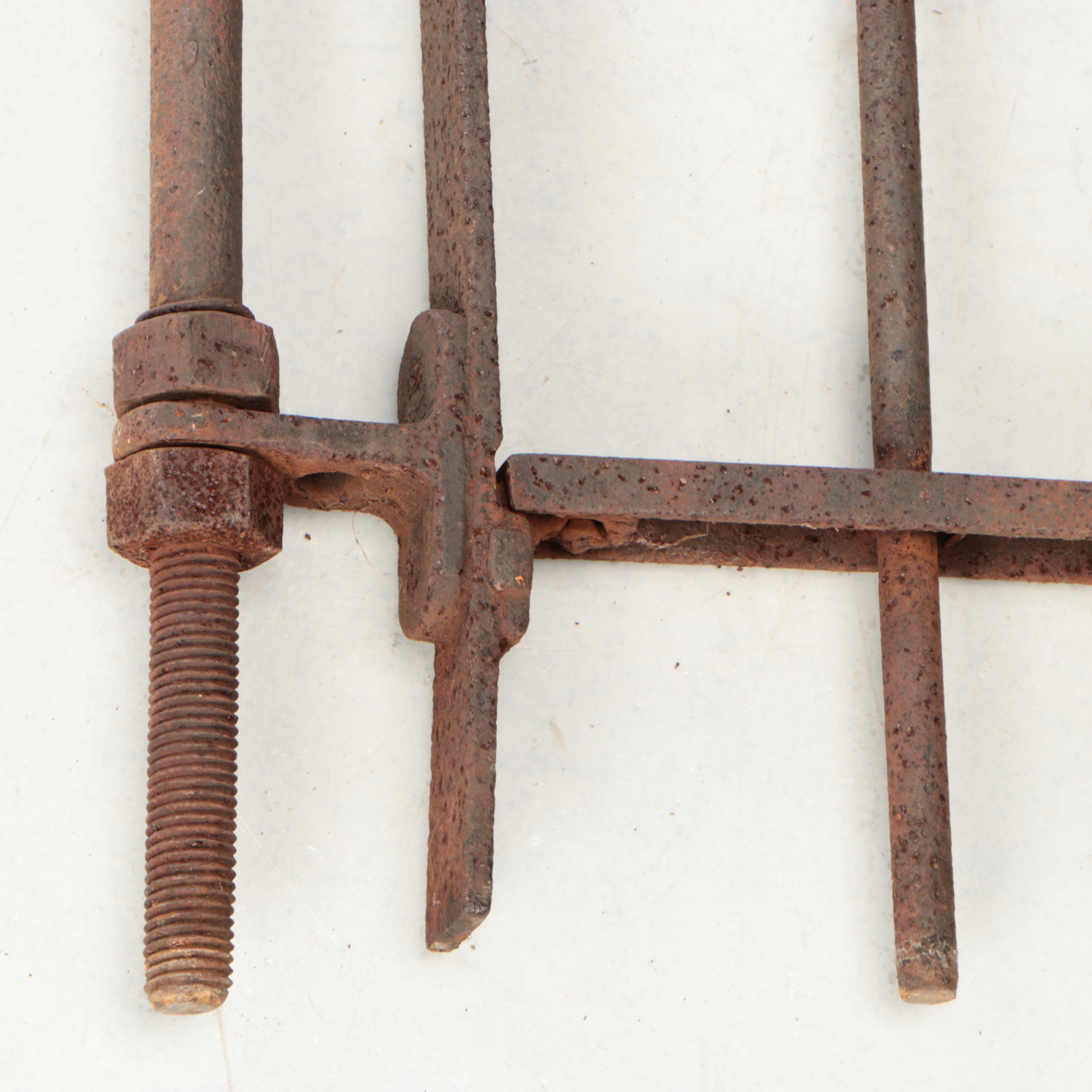 Cincinnati Stewart Ironworks Cast Iron Gate, Late 19th/Early 20th Century