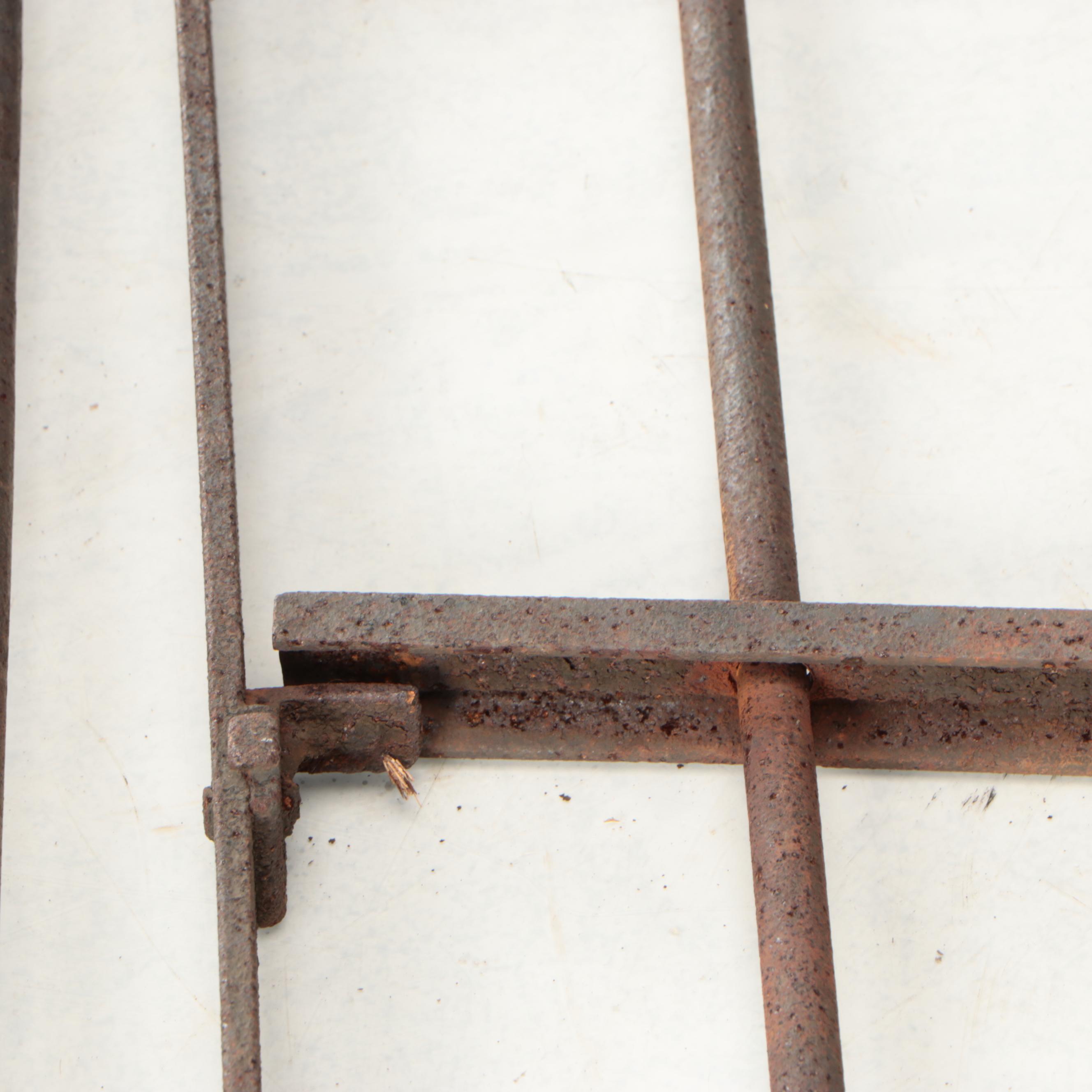 Cincinnati Stewart Ironworks Cast Iron Gate, Late 19th/Early 20th Century