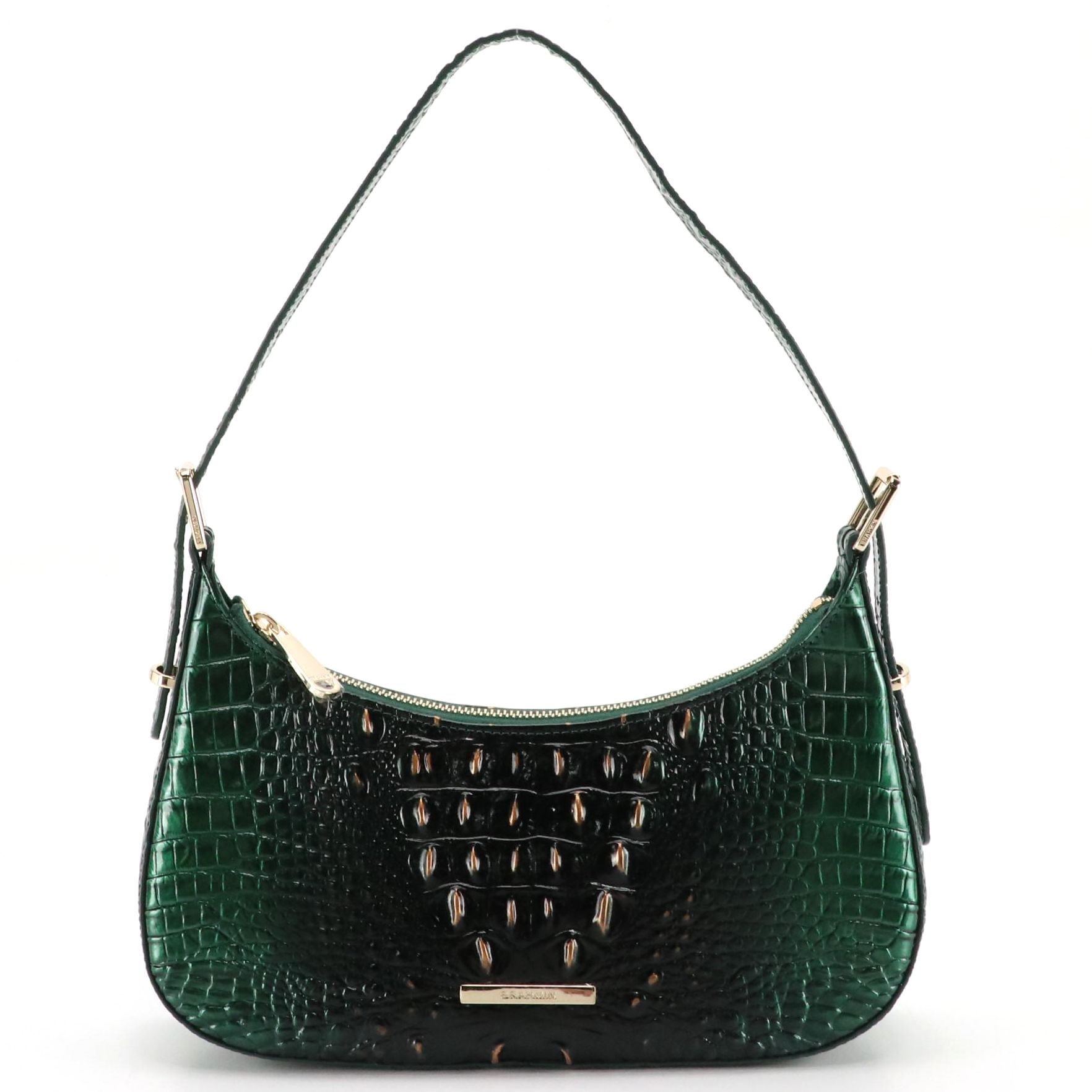 Brahmin Kyrie Shoulder Bag in "Evergreen Ombre" Melbourne Leather