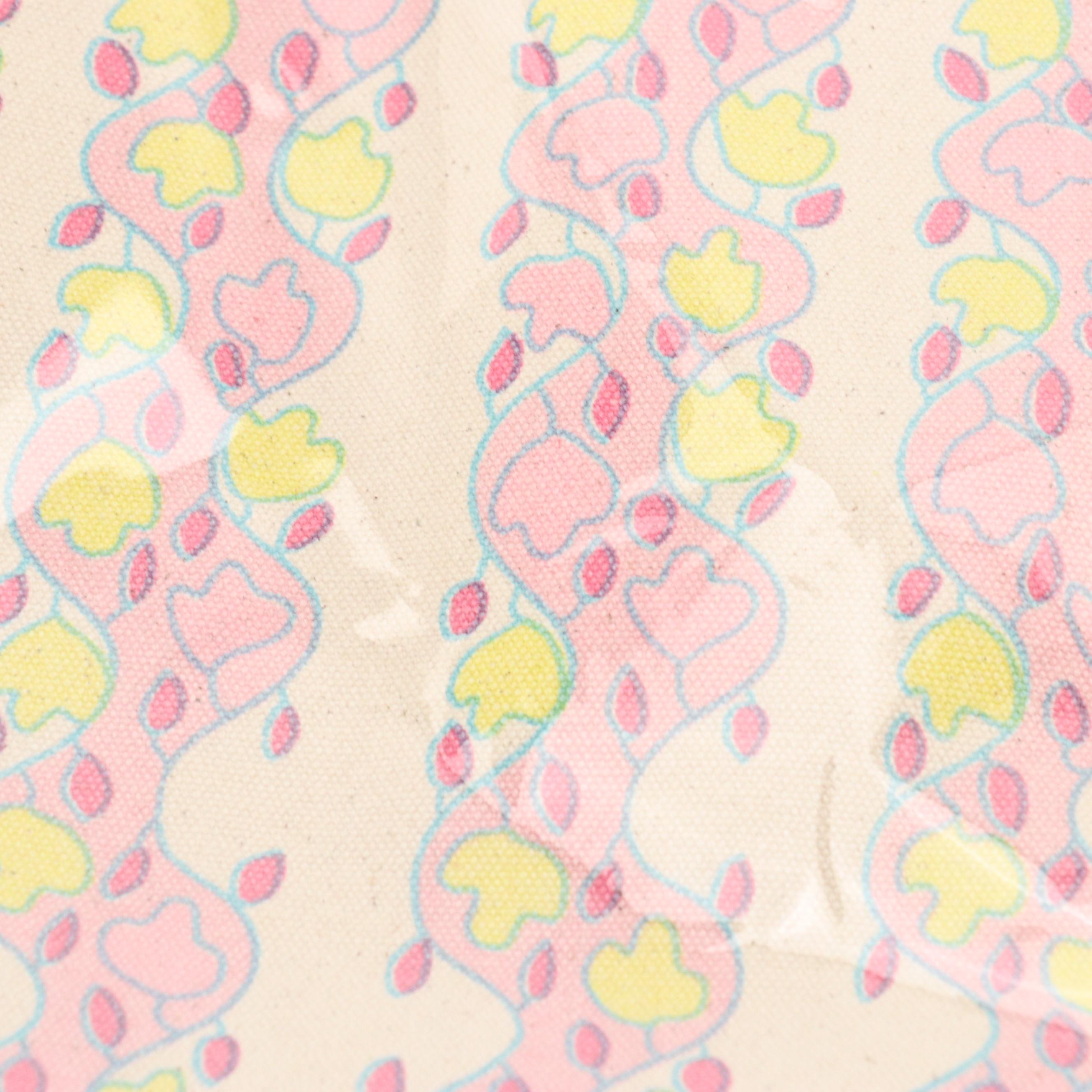 Olive Street Yellow and Pink Printed Totes