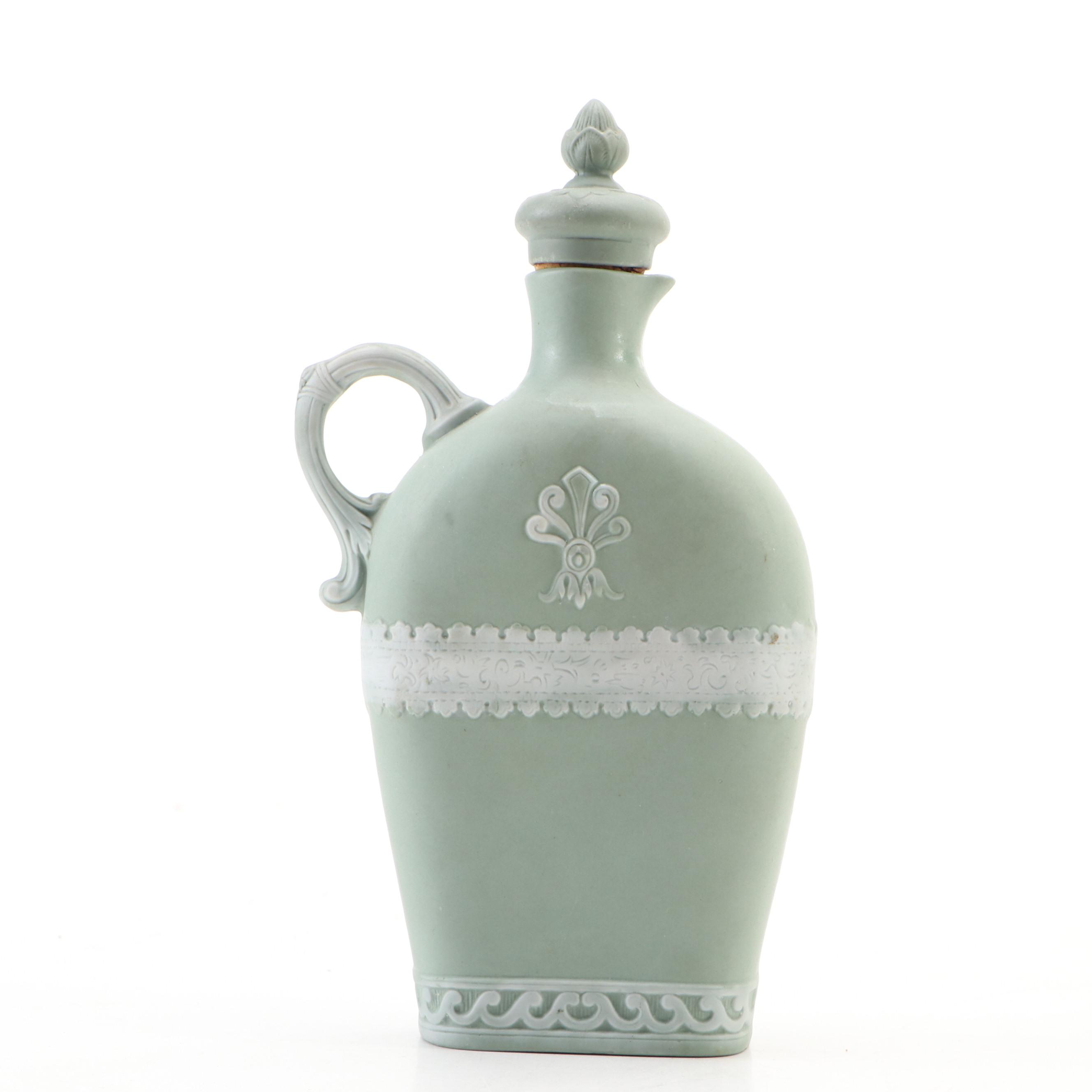 Schafer & Vater German Jasperware Bottle Flask, Late 19th/ Early 20th Century