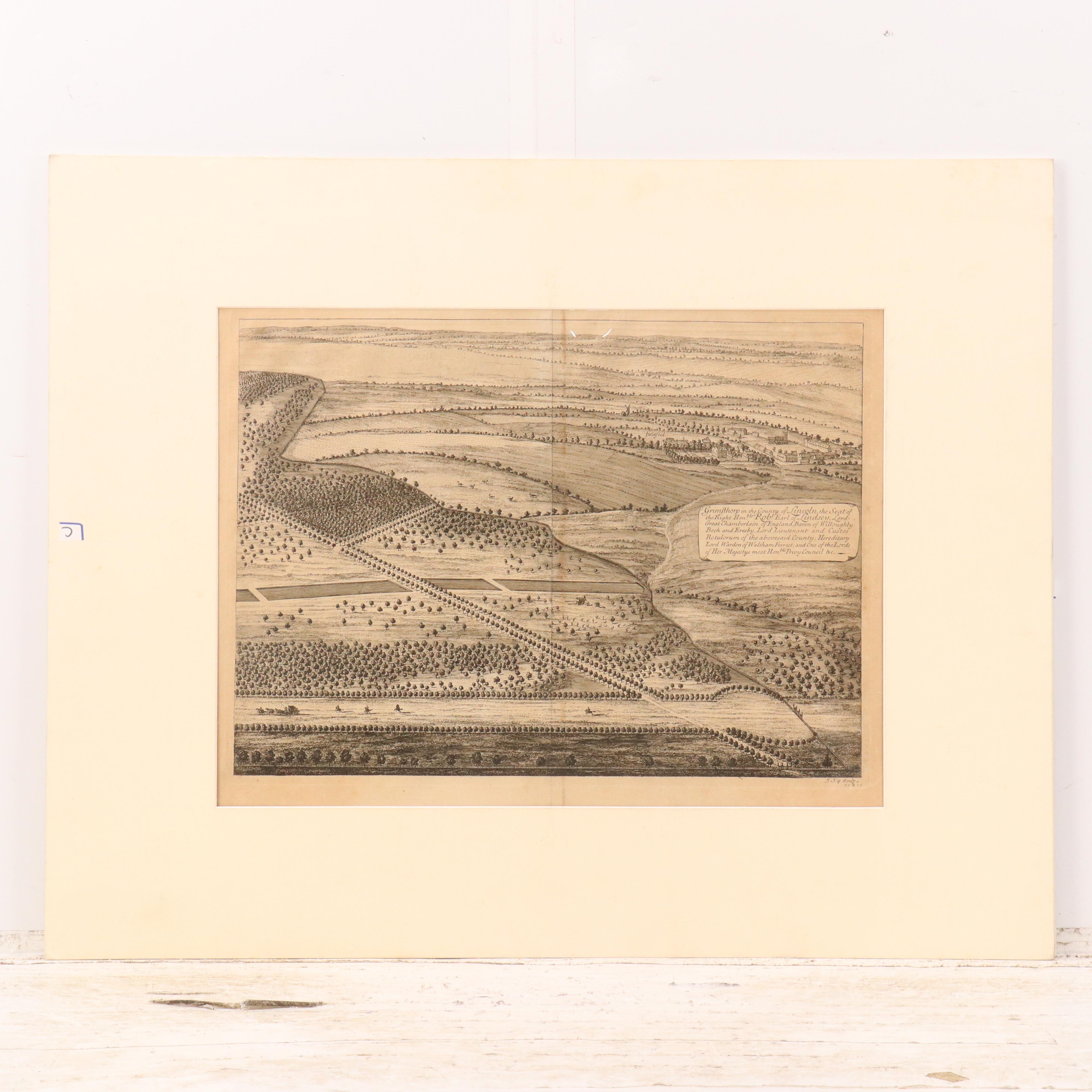 Johannes Kip Engravings of Grimsthorpe Castle, 18th Century