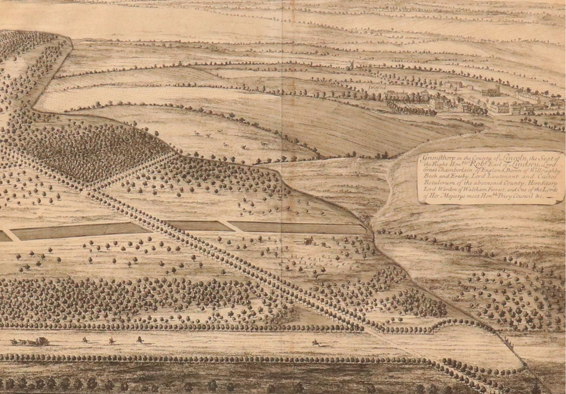 Johannes Kip Engravings of Grimsthorpe Castle, 18th Century