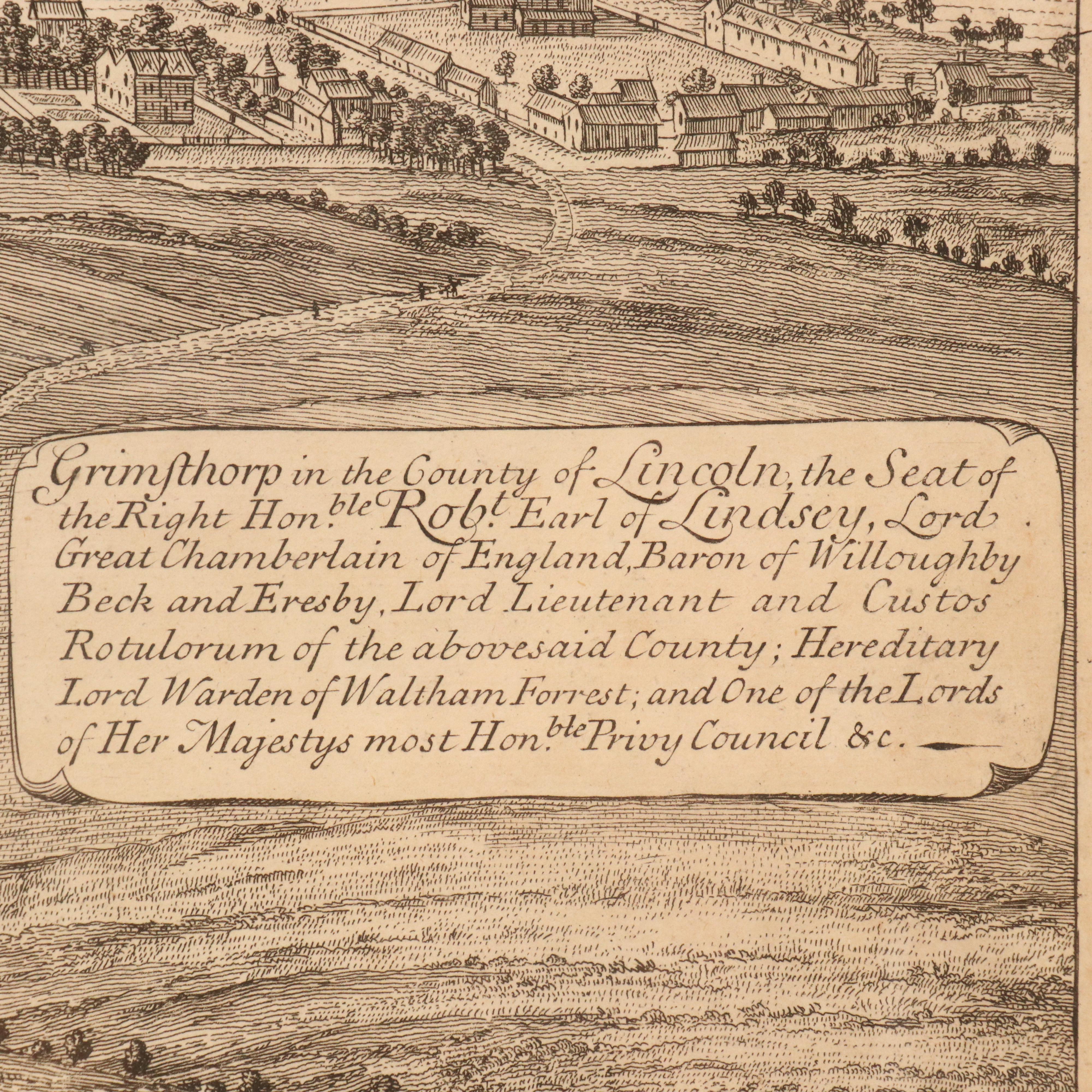 Johannes Kip Engravings of Grimsthorpe Castle, 18th Century