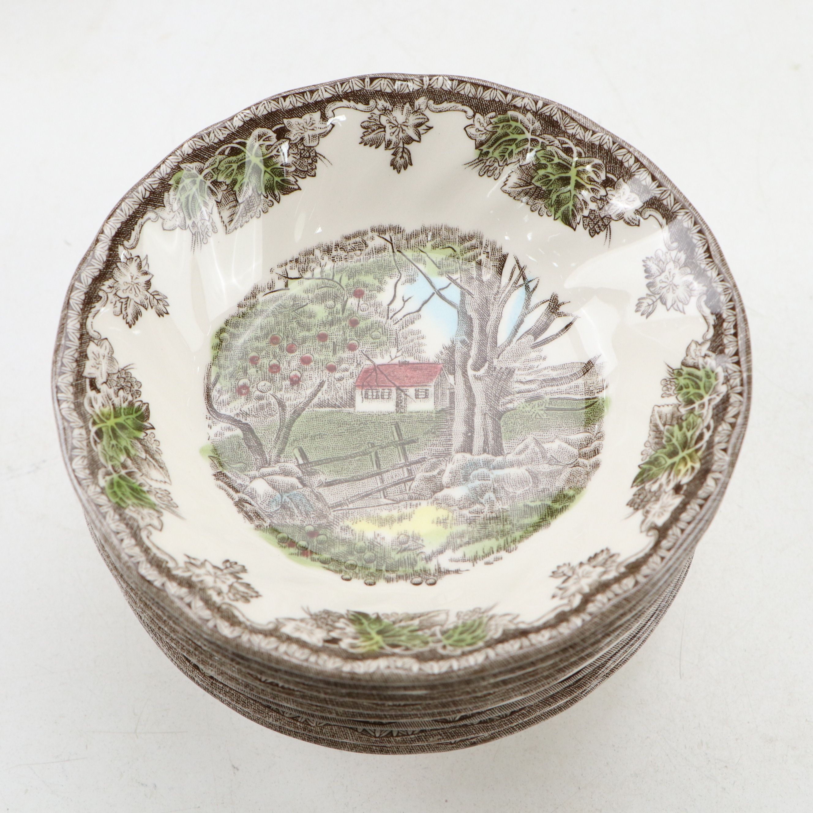 Johnson Bros. "The Friendly Village" Earthenware and Glass Dinnerware