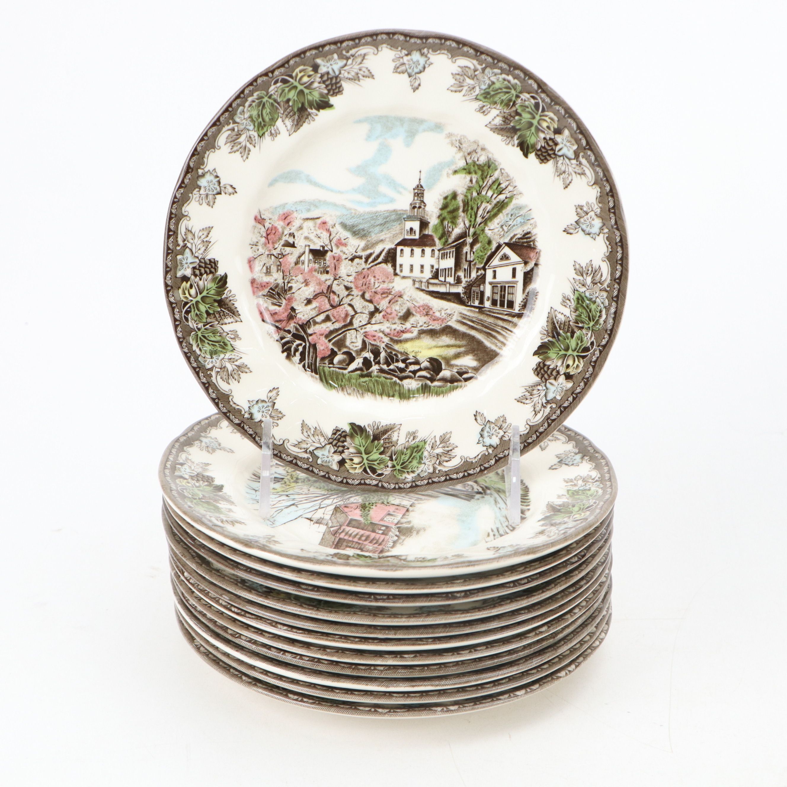 Johnson Bros. "The Friendly Village" Earthenware and Glass Dinnerware