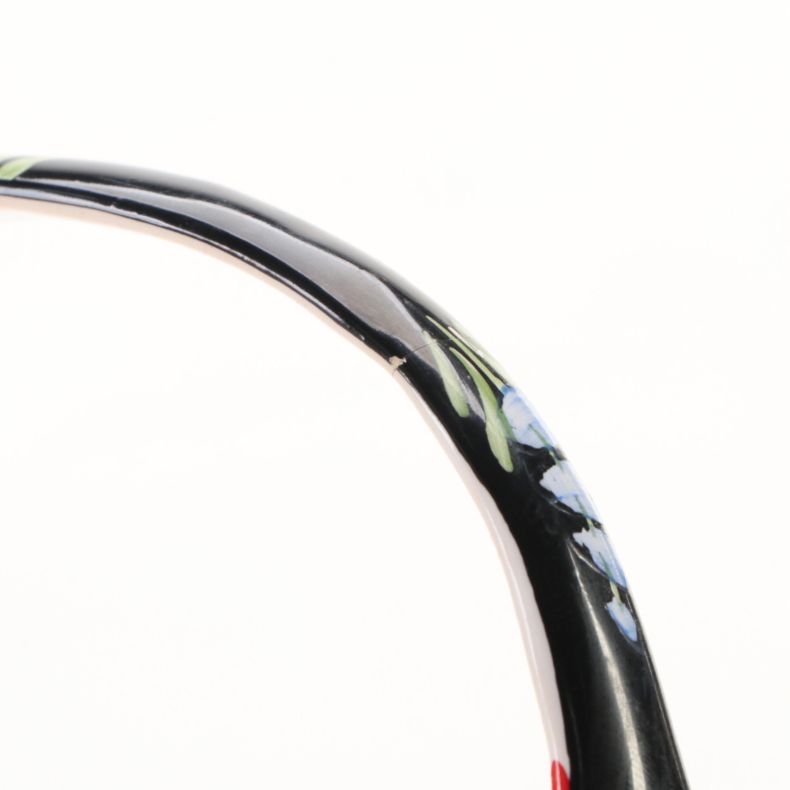 Chodovia Pottery Platter with Other Eastern European Style Ceramic Basket