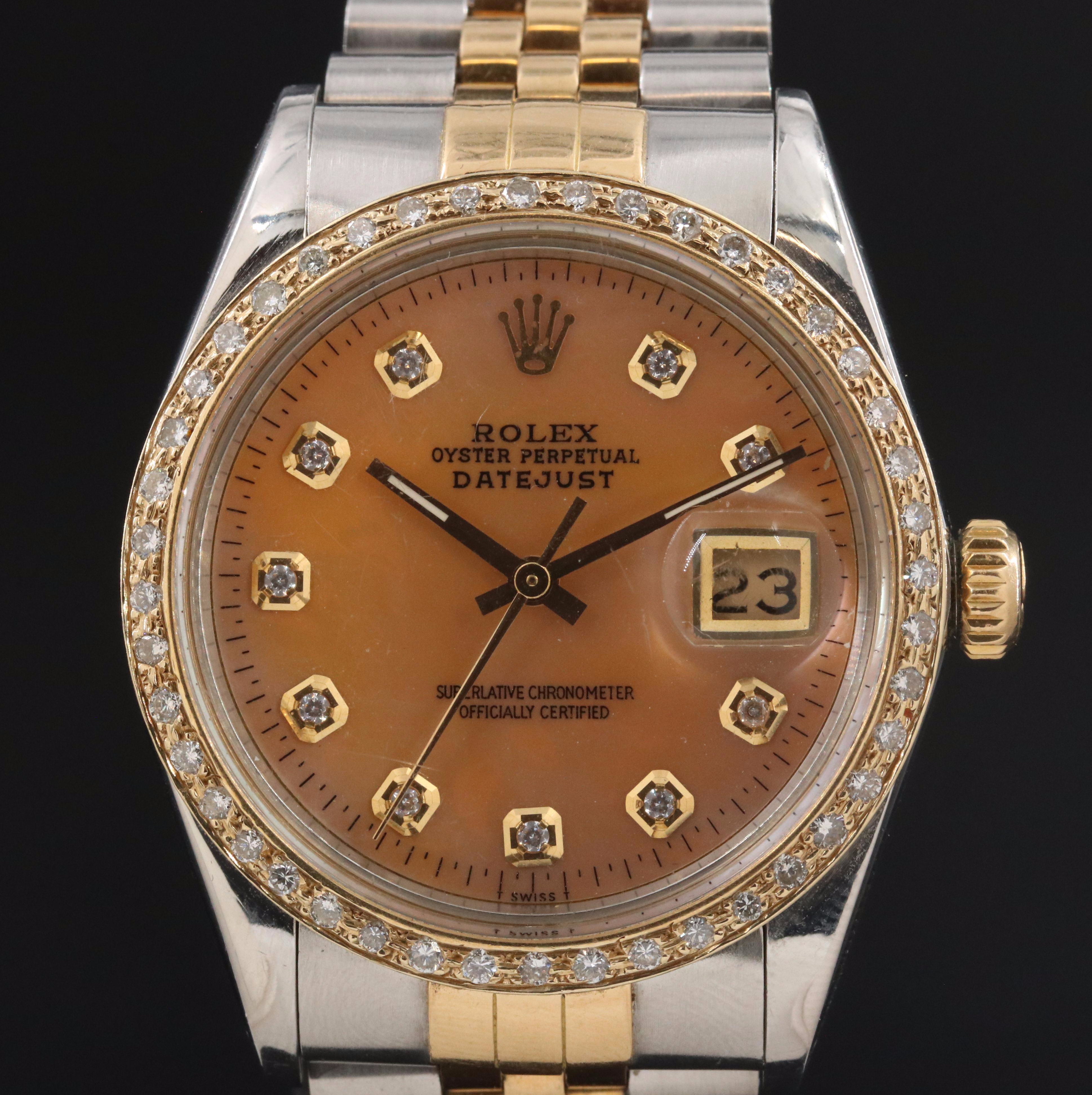 Rolex Datejust 16253 Custom Watch c. 1986