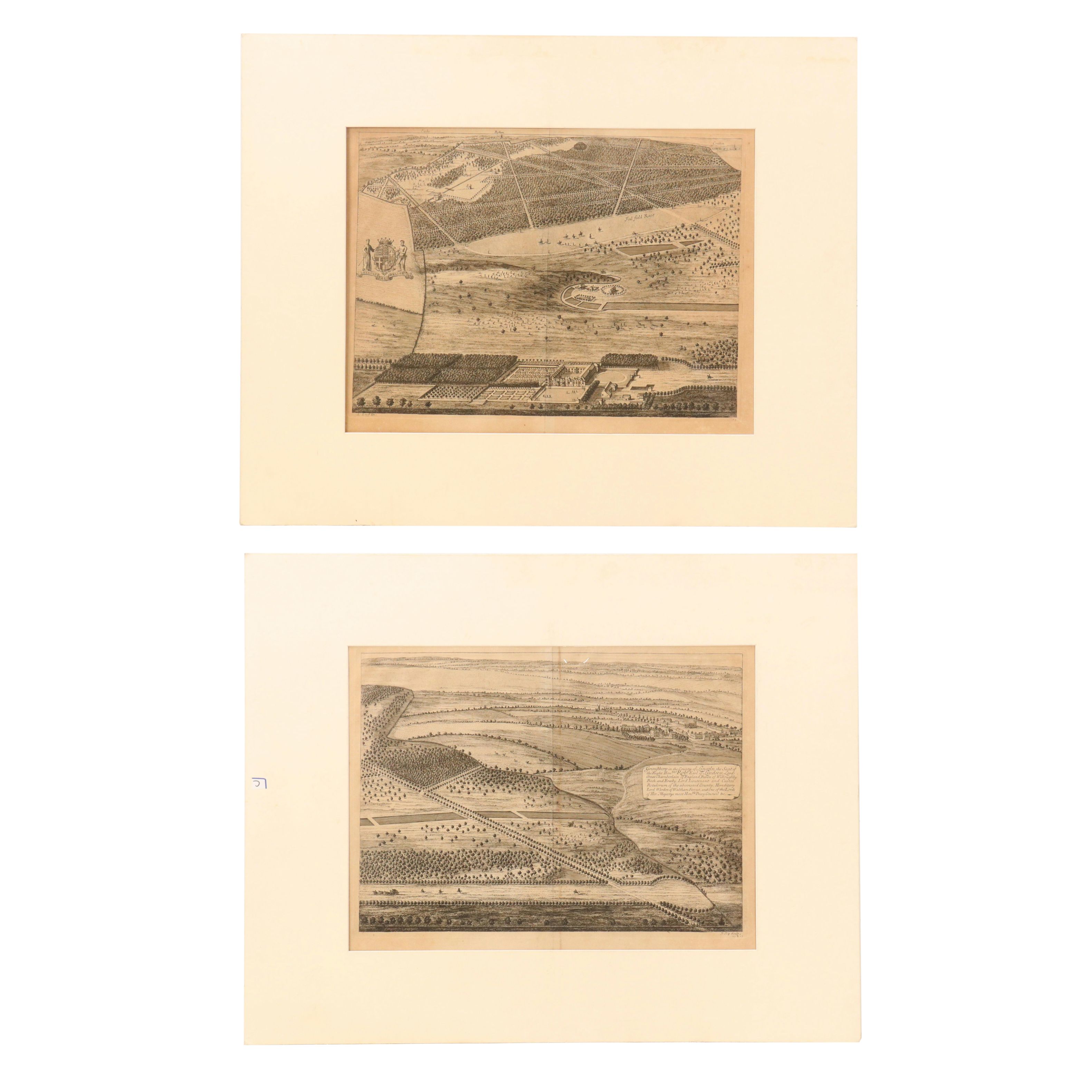 Johannes Kip Engravings of Grimsthorpe Castle, 18th Century