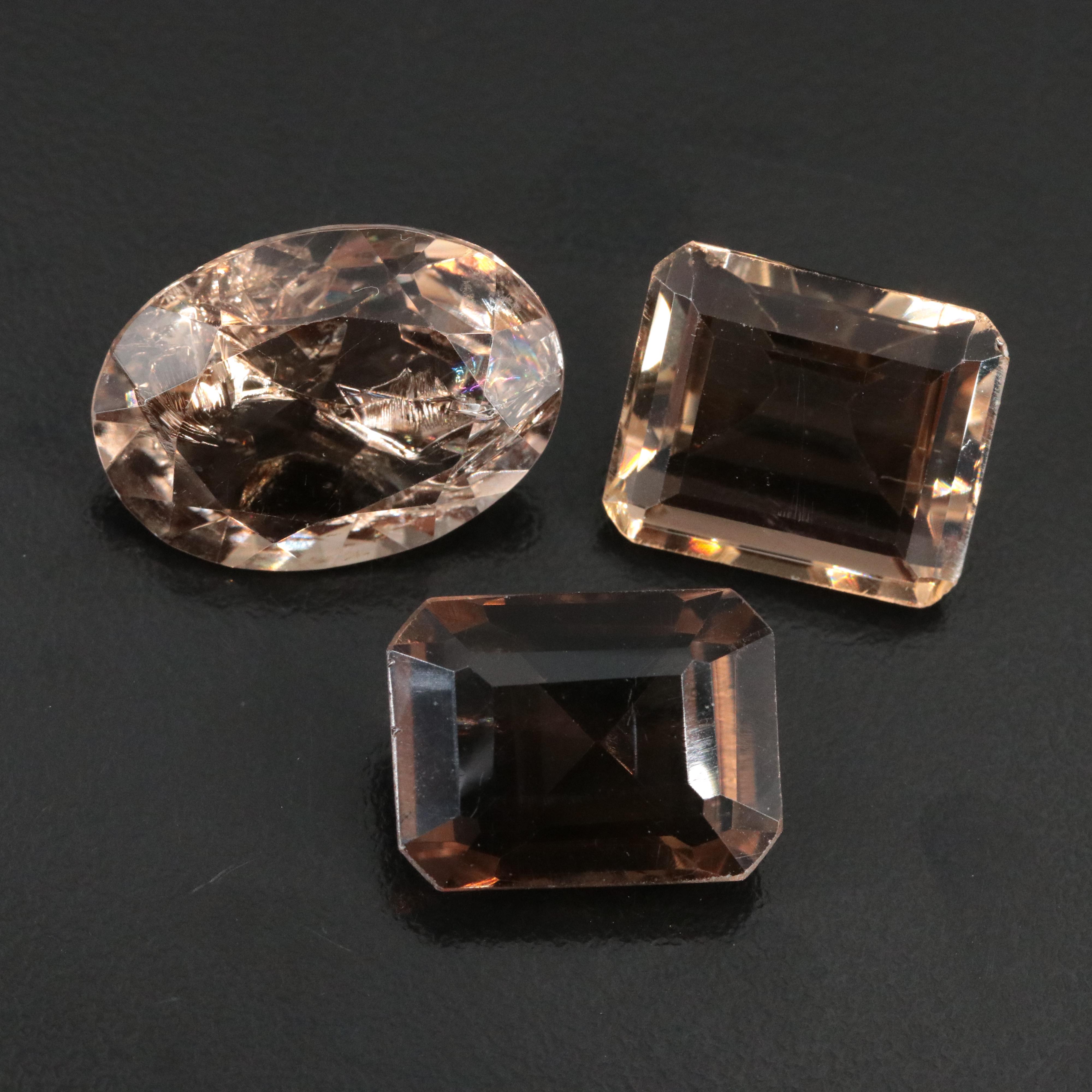 Loose 74.89 CTW Smoky Quartz Lot