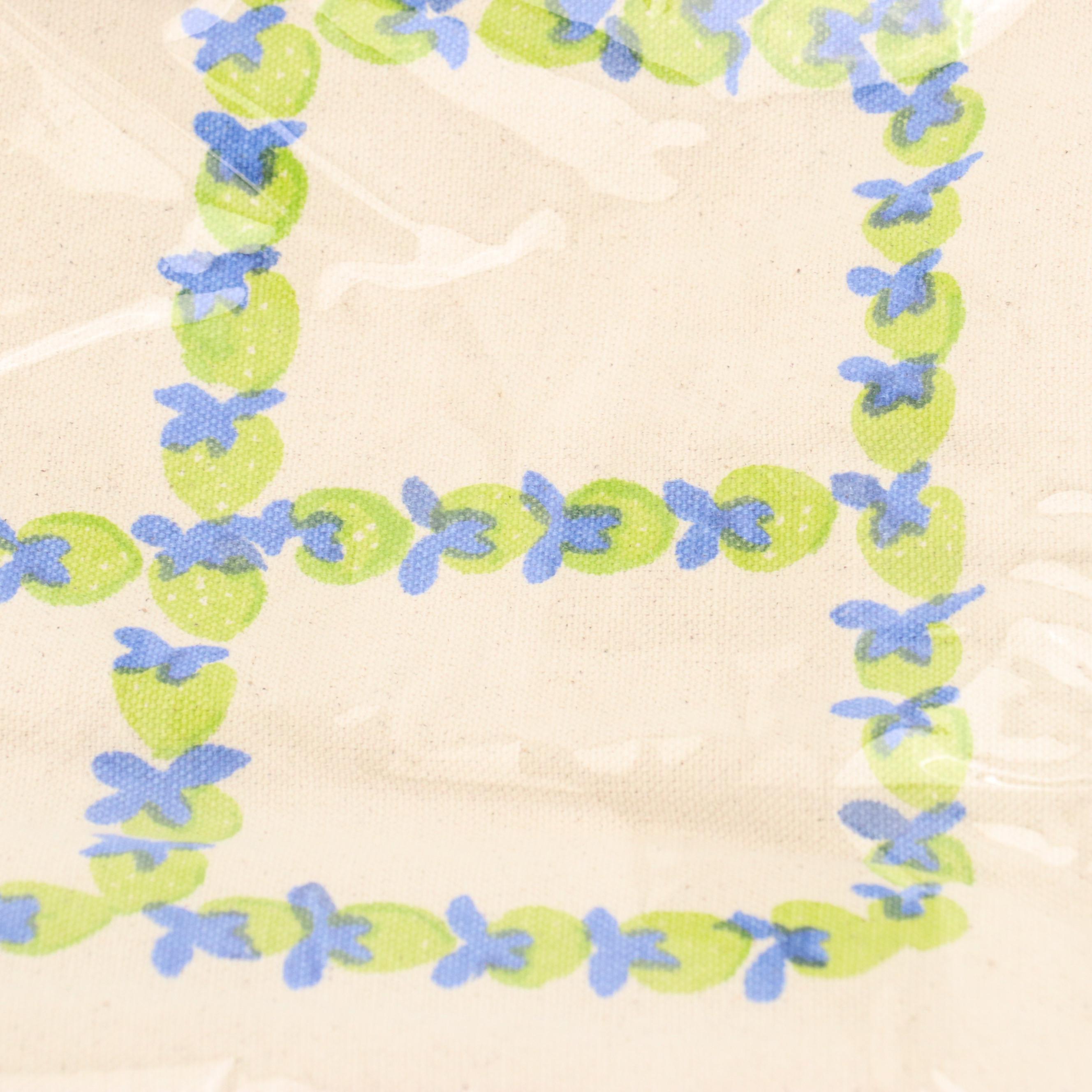 Olive Street Printed Cotton Canvas Shopping Totes