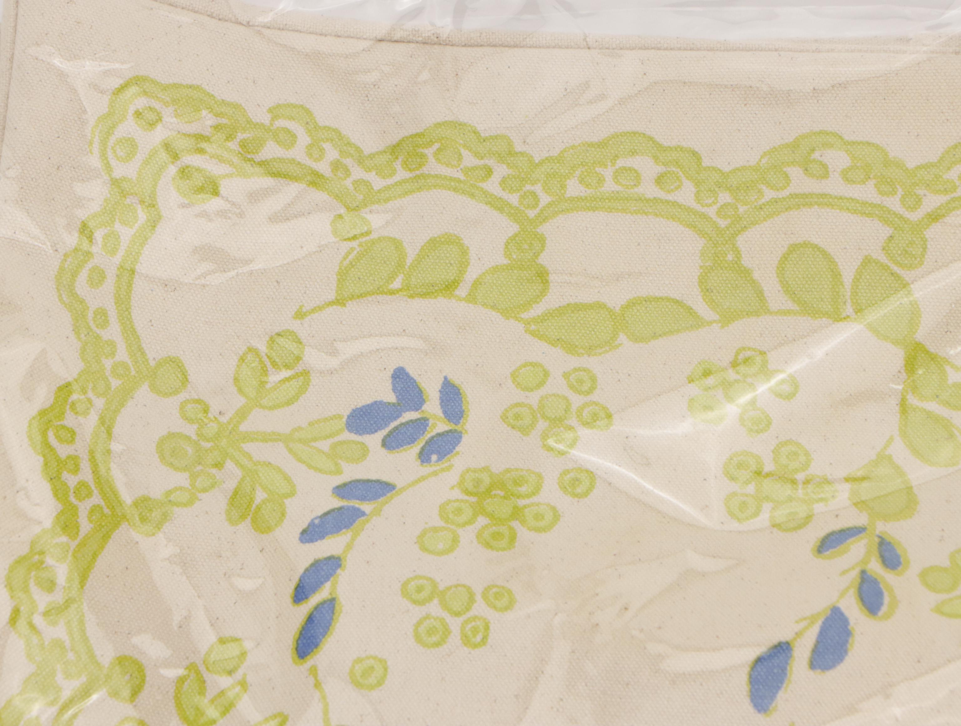 Olive Street Totes and Zip Pouch in Multicolored Printed Cotton Canvas