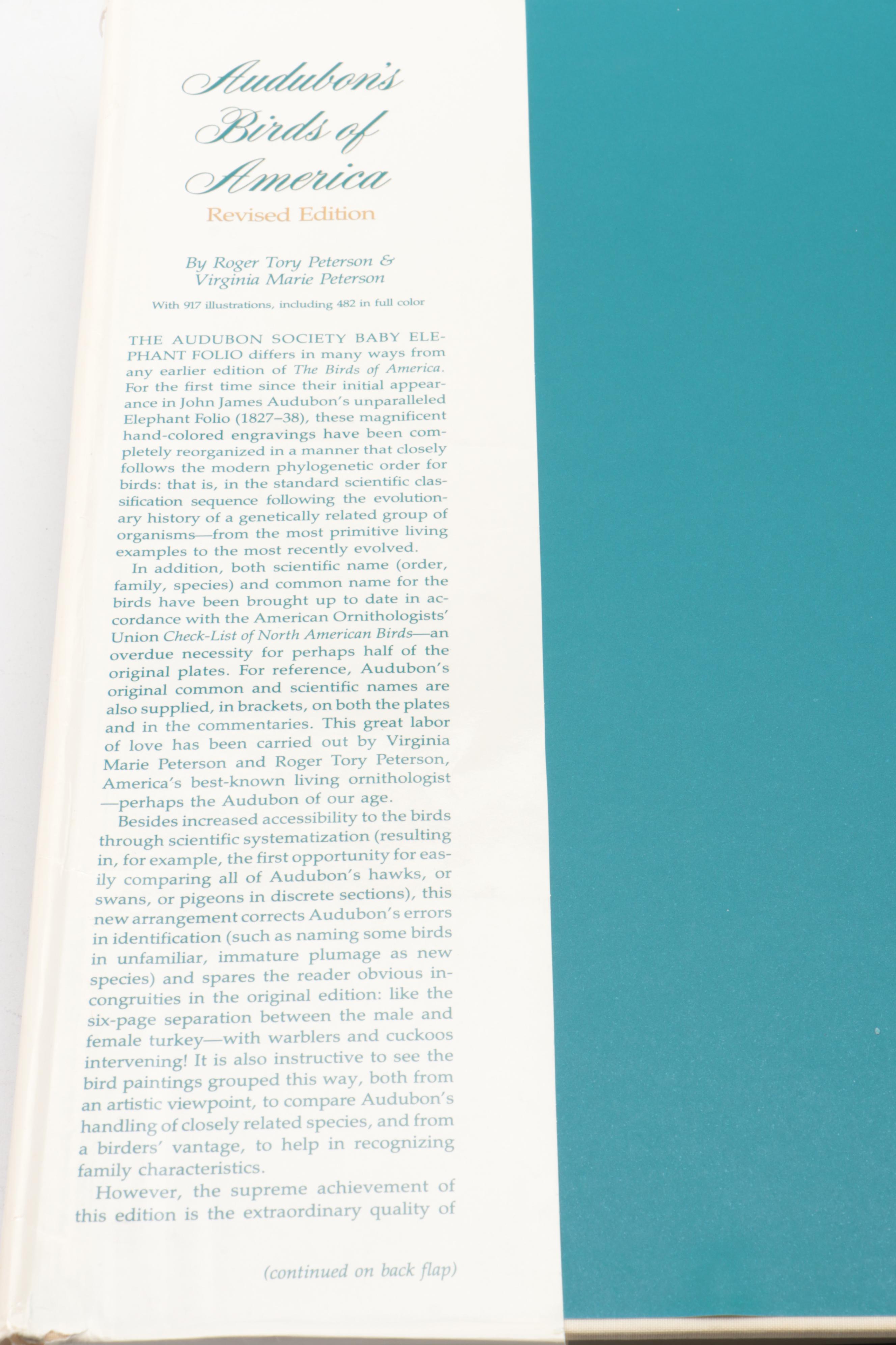 Baby Elephant Folio "Audubon's Birds of America" by the Petersons, 1990