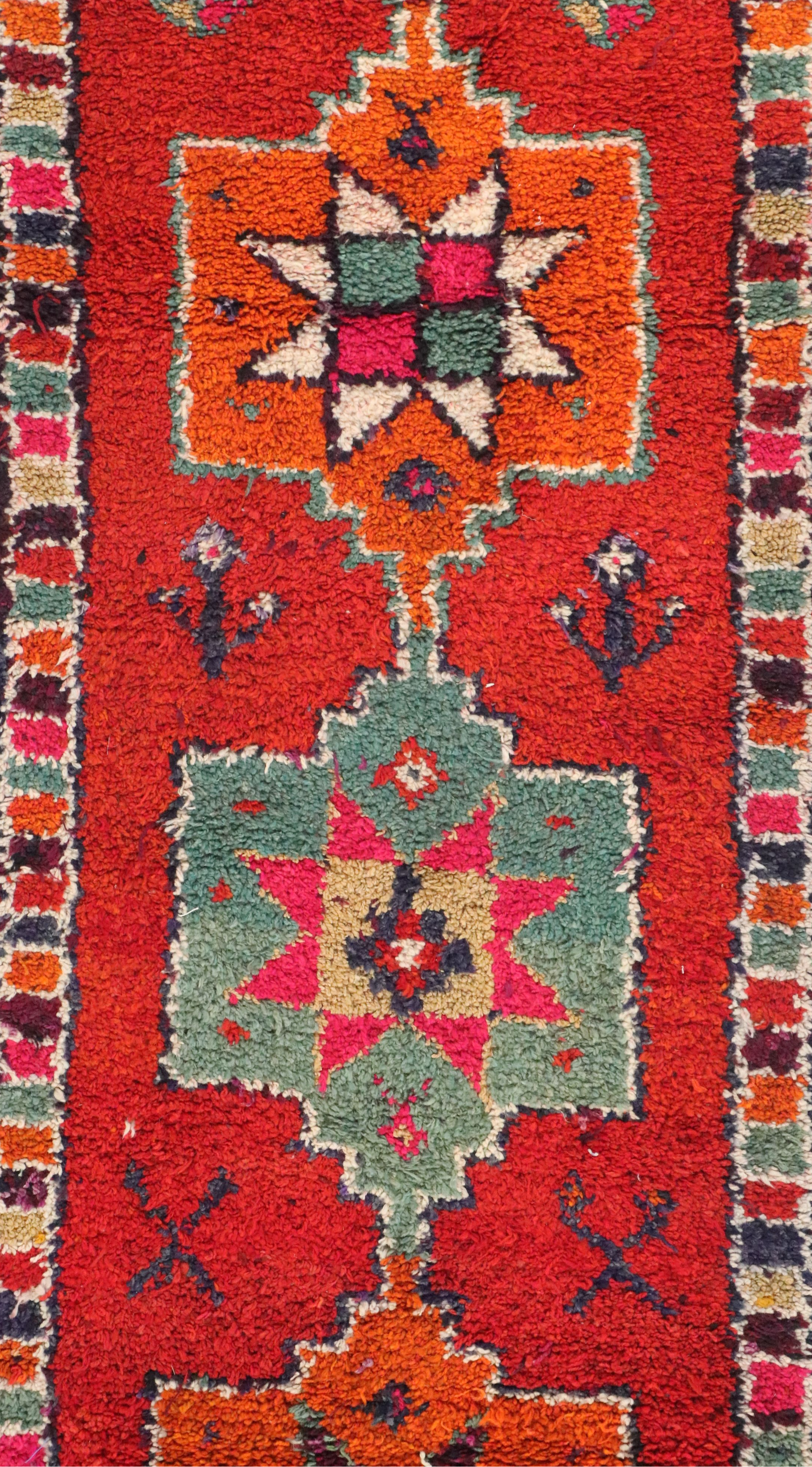 3'2 x 10'6 Hand-Knotted Moroccan Berber Long Rug