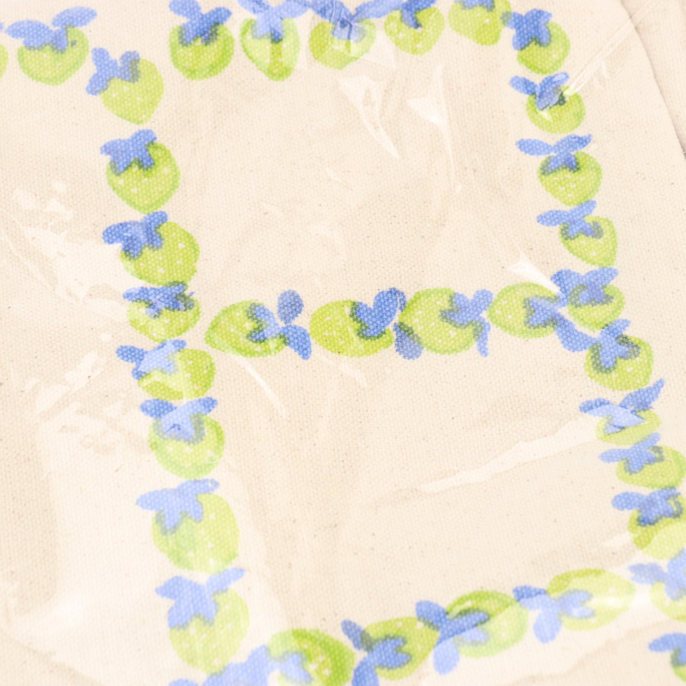 Olive Street Printed Cotton Canvas Shopping Totes