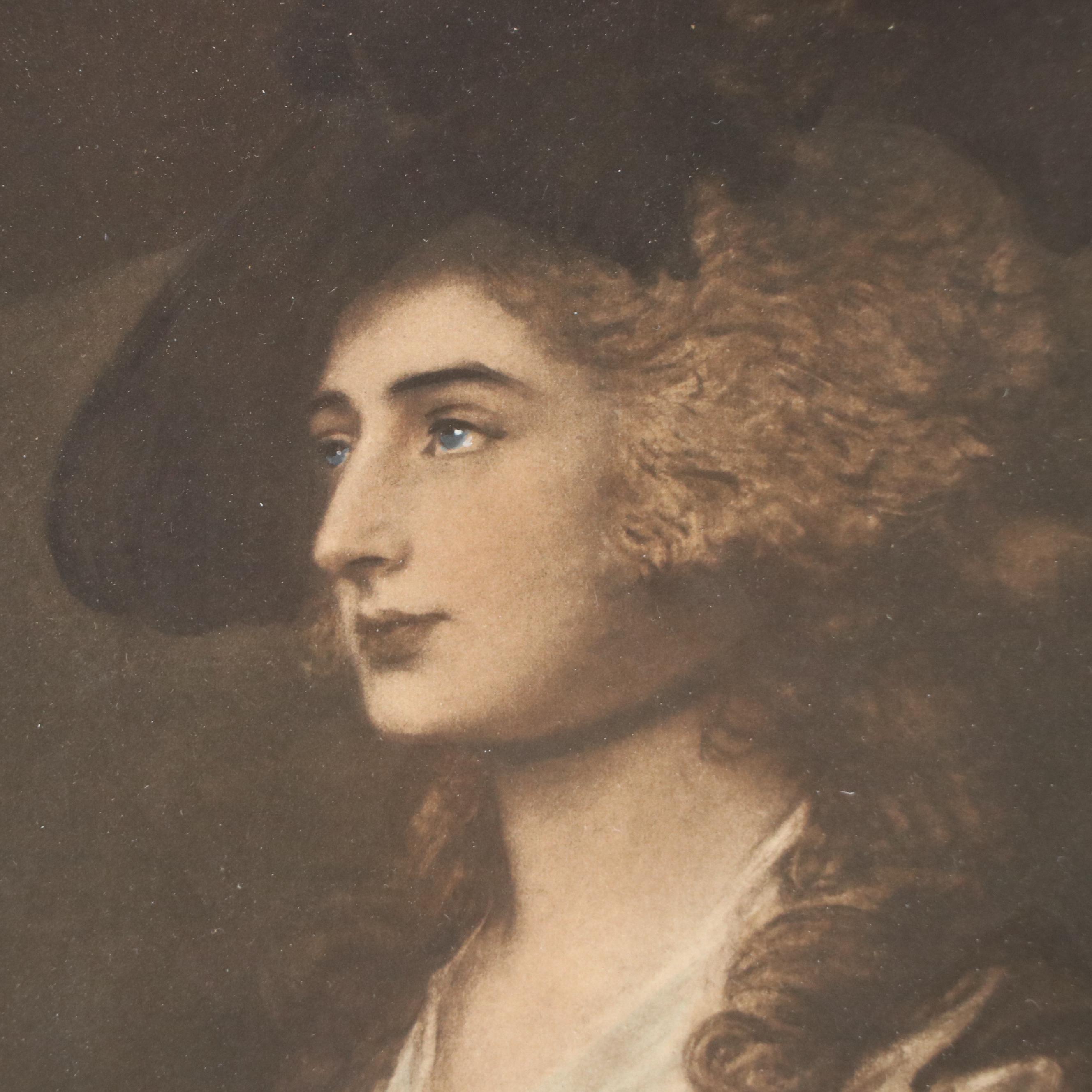 After Thomas Gainsborough Collotype "Portrait of Sarah Siddons"