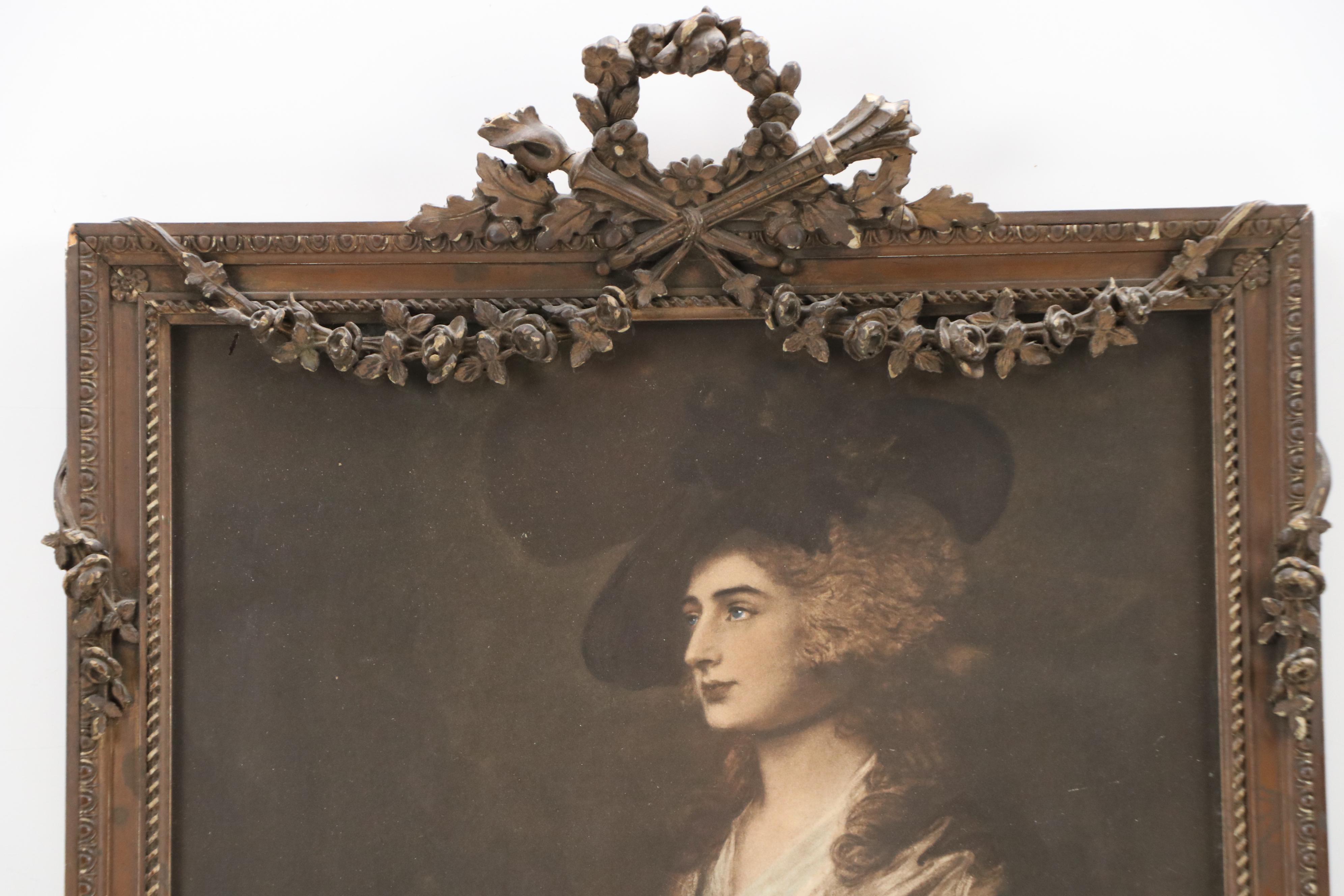 After Thomas Gainsborough Collotype "Portrait of Sarah Siddons"