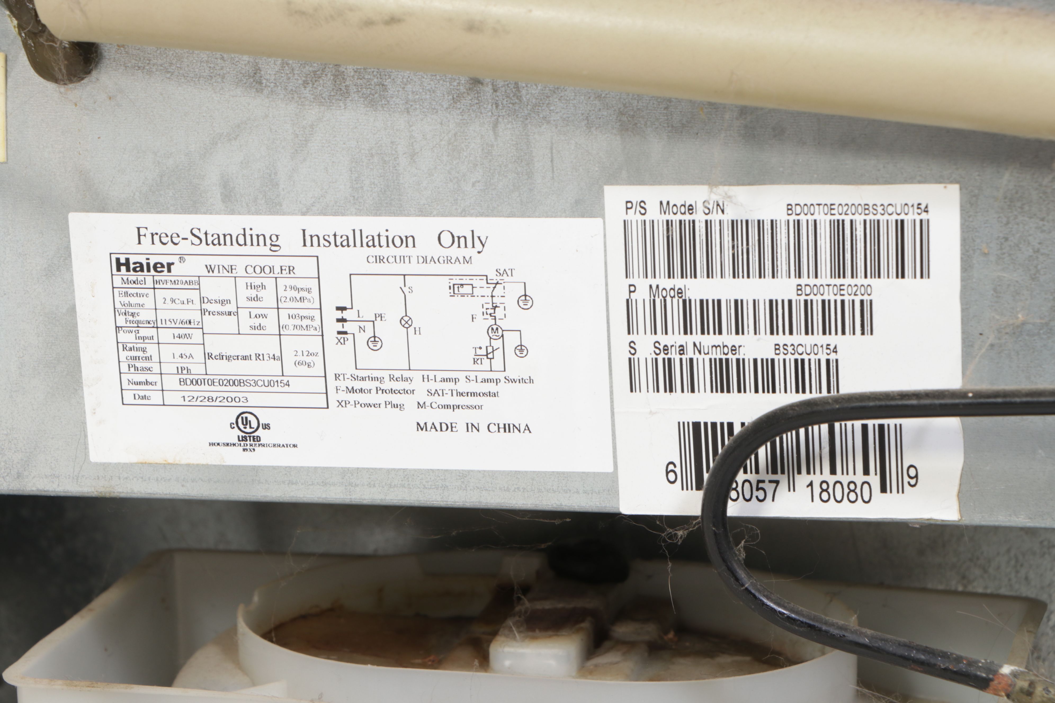 Haier Wine Refrigerator/Chiller