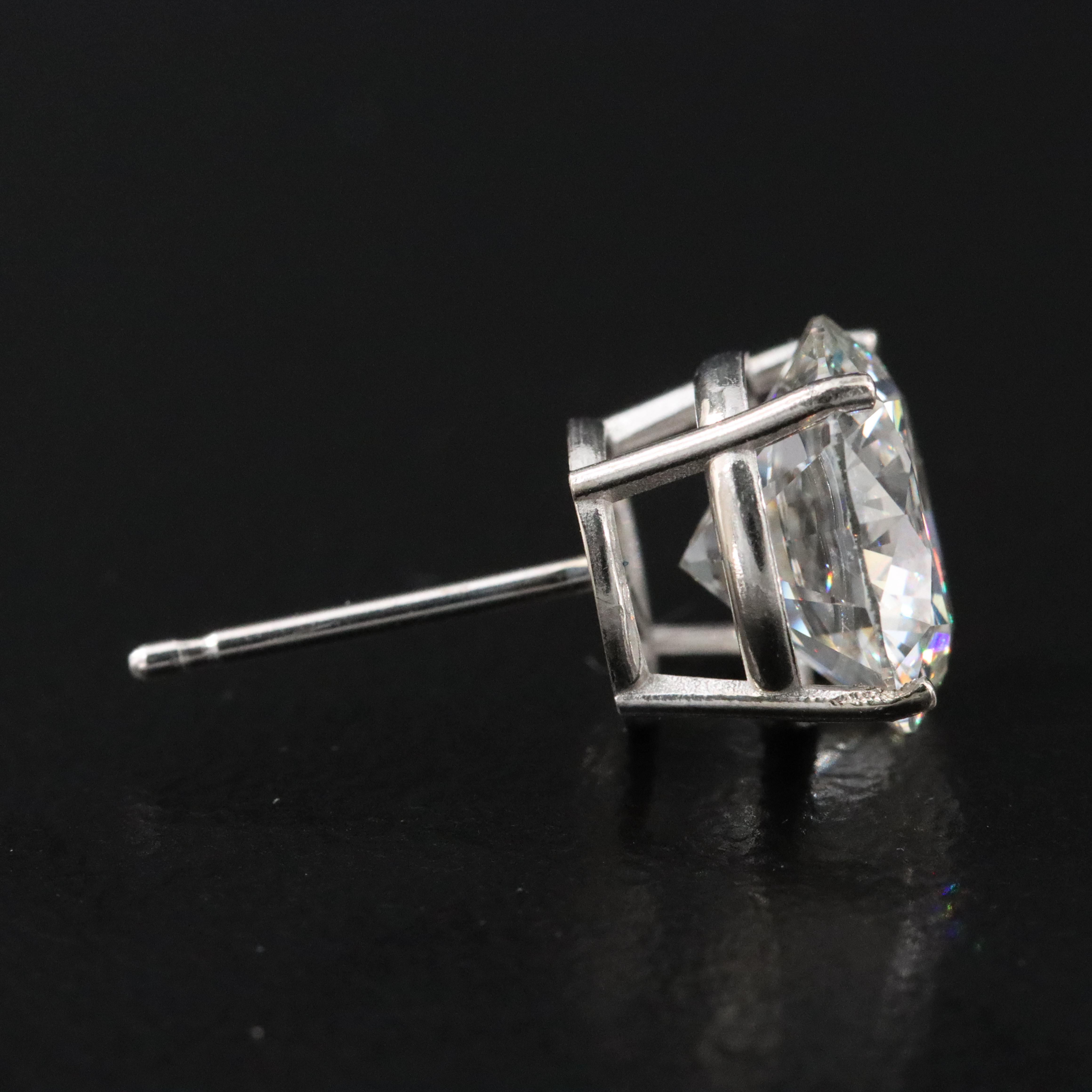 14K 4.12 CT Lab Grown Diamond Stud Earrings with IGI Reports