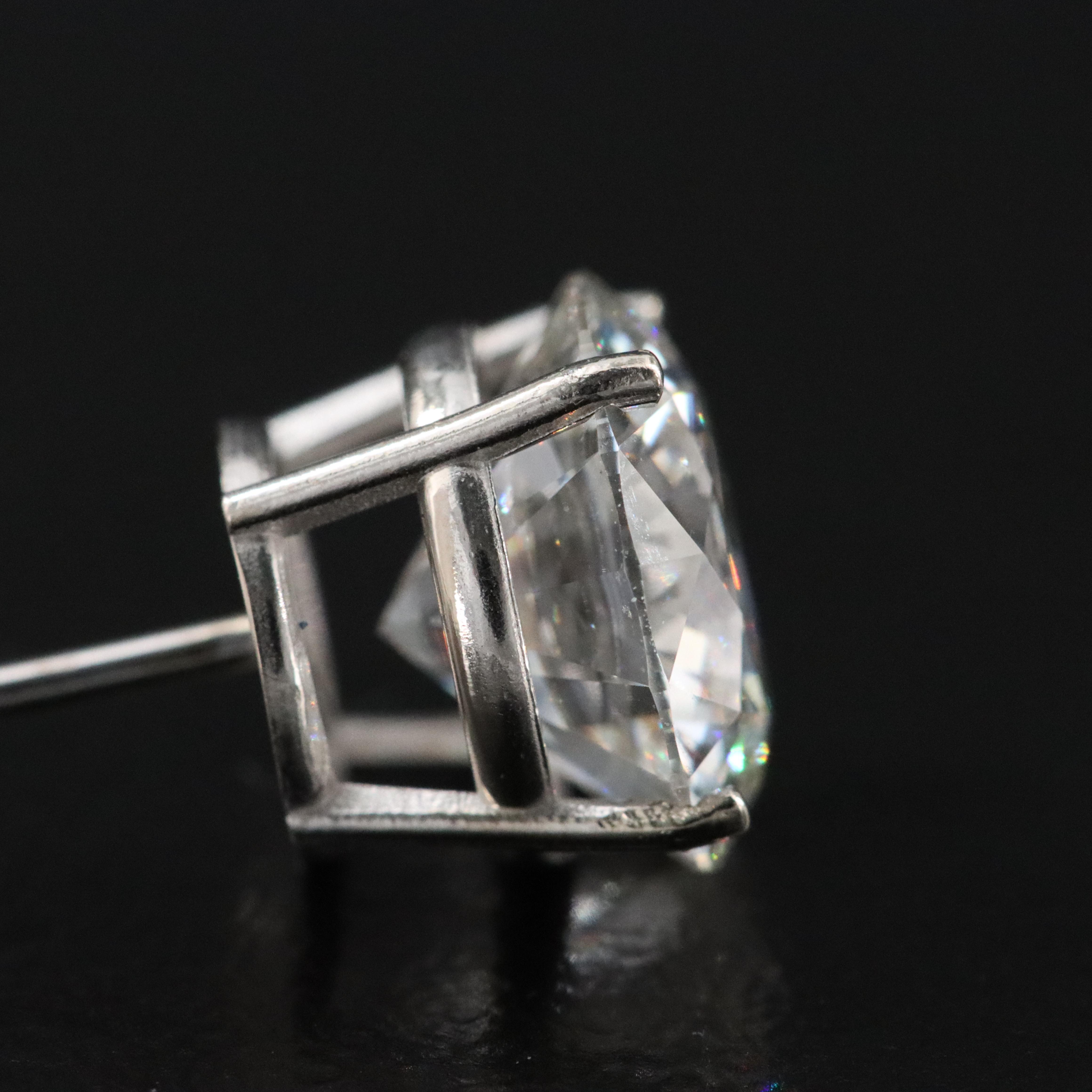 14K 4.12 CT Lab Grown Diamond Stud Earrings with IGI Reports